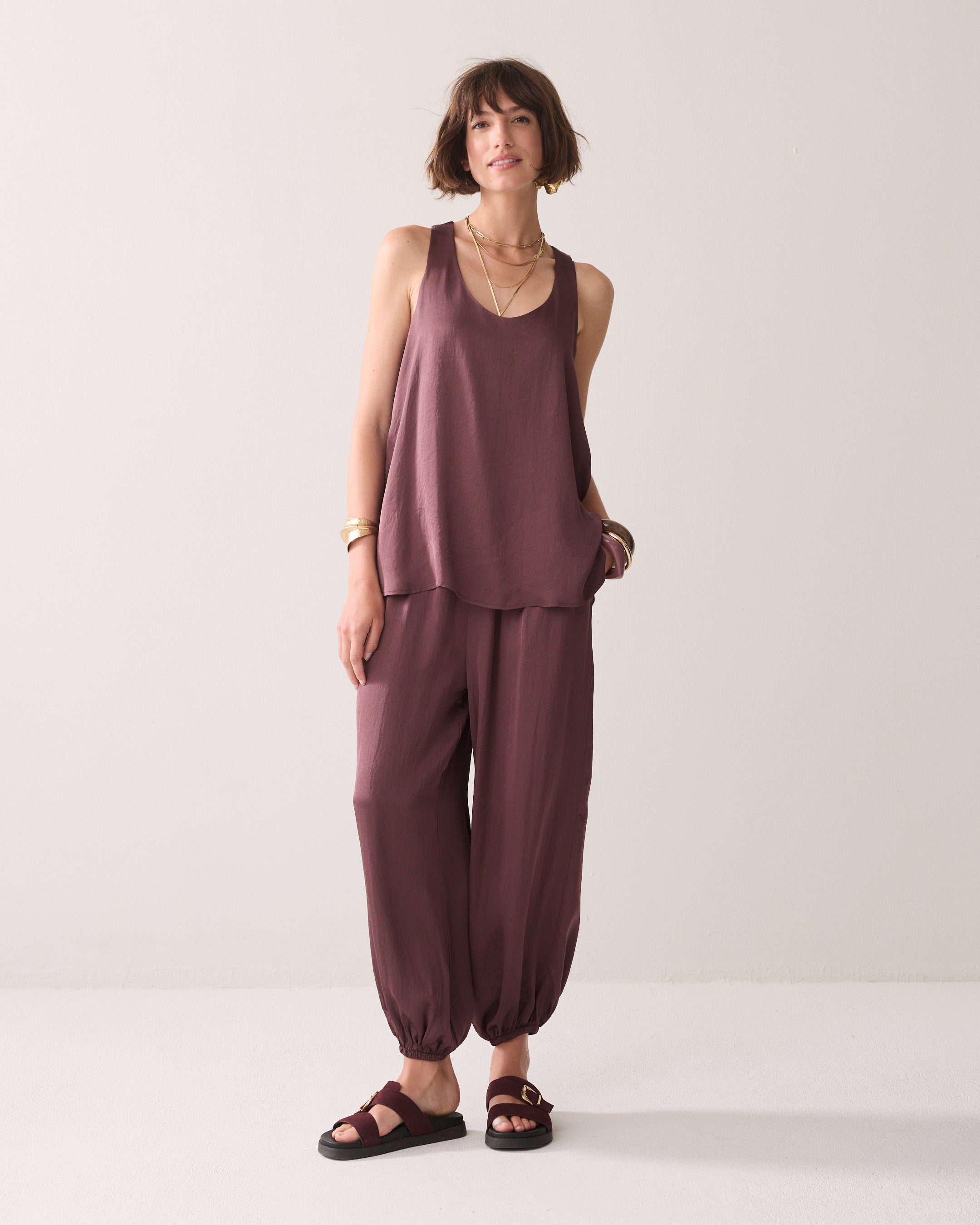 Top A-line au toucher soyeux