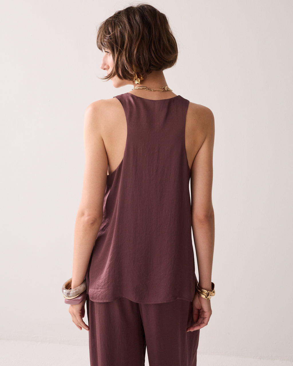 Top A-line au toucher soyeux