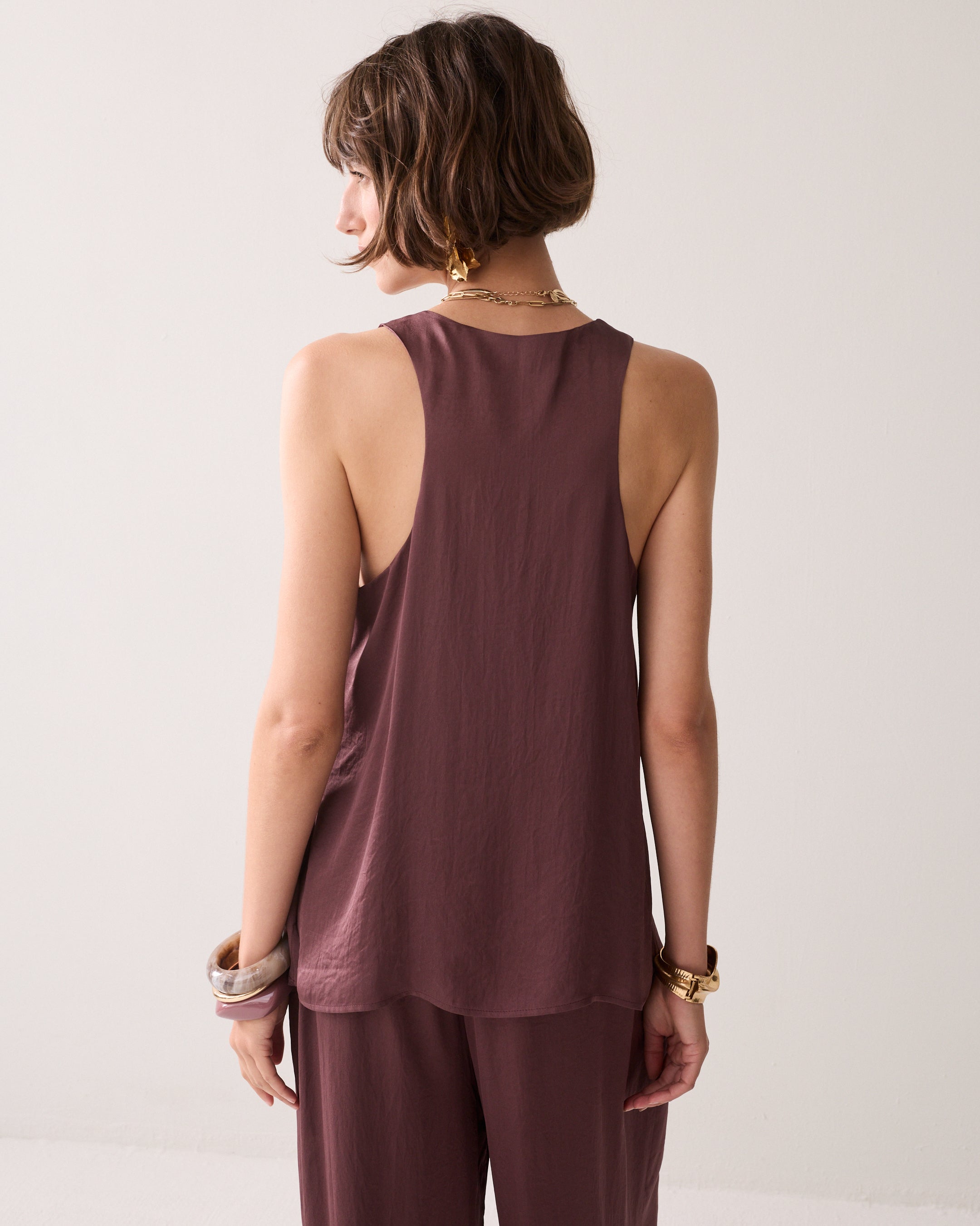 Top A-line au toucher soyeux