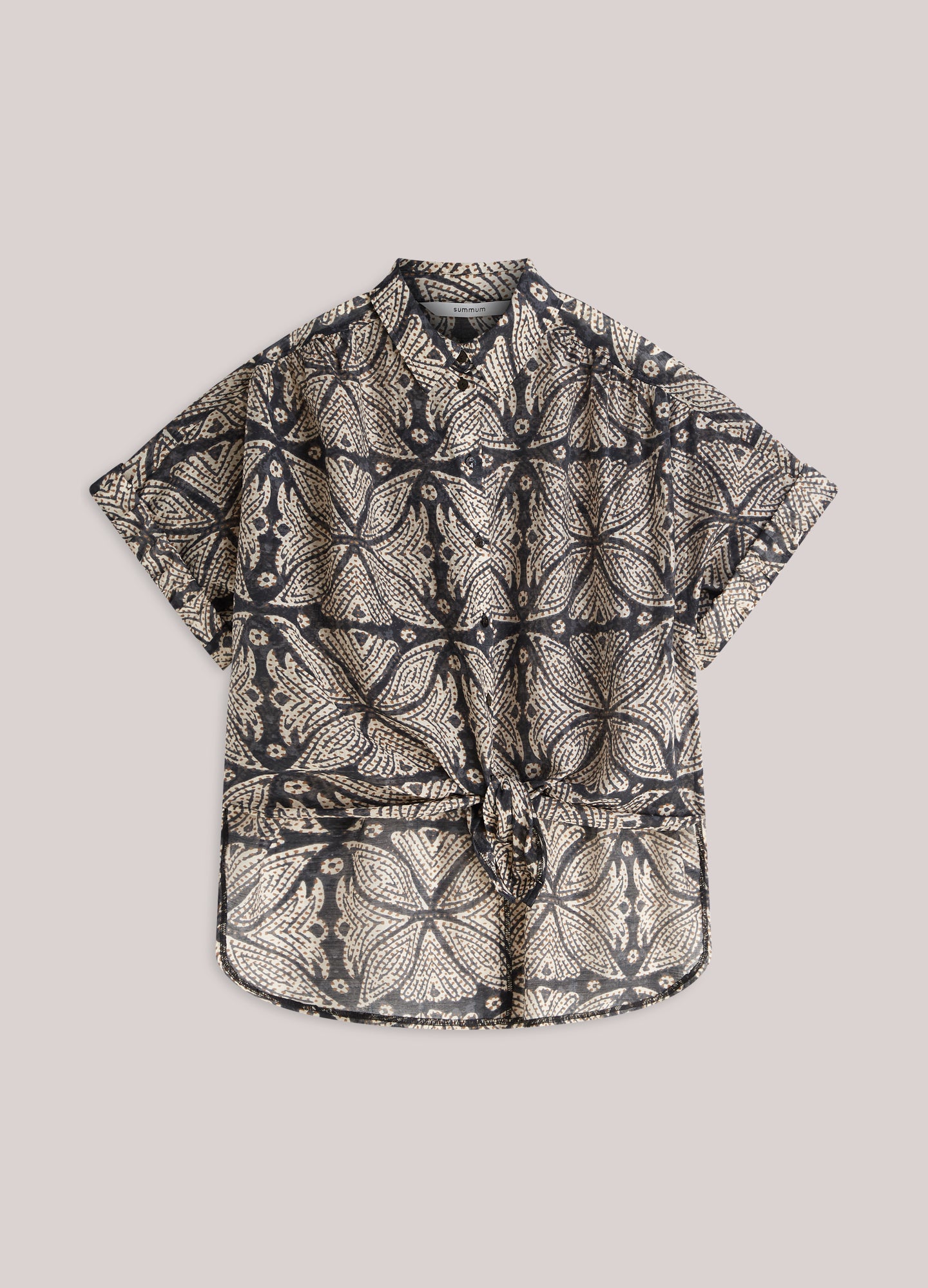 Wear-your-way blouse with print