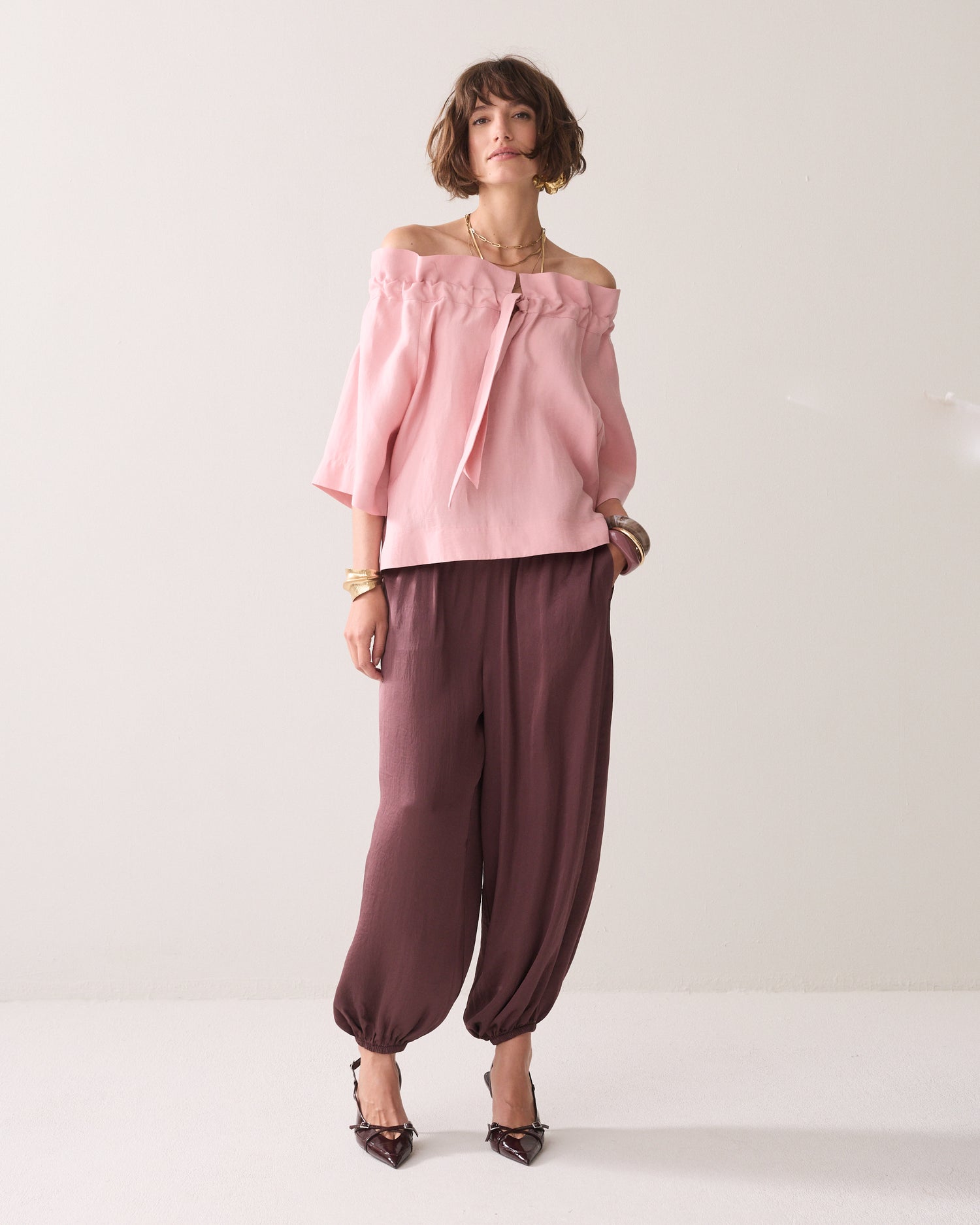Wear-your-Way-Oberteil aus Leinenblend
