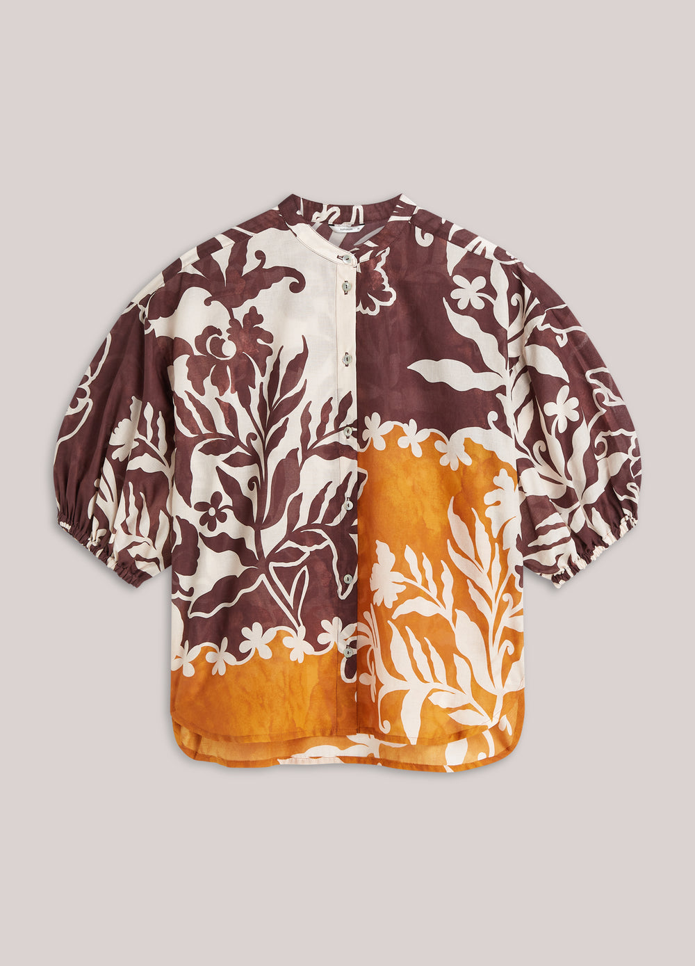 Chemisier en coton imprimé unique