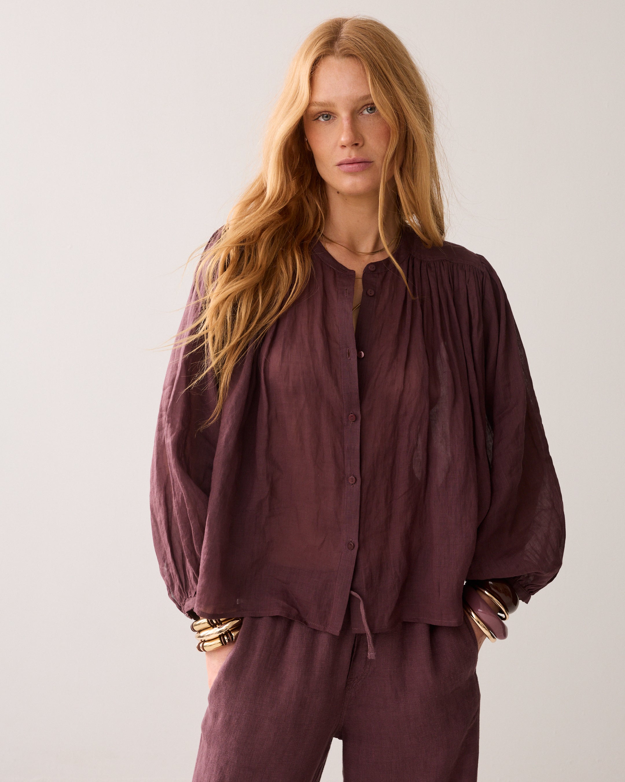 Linnenlook blouse