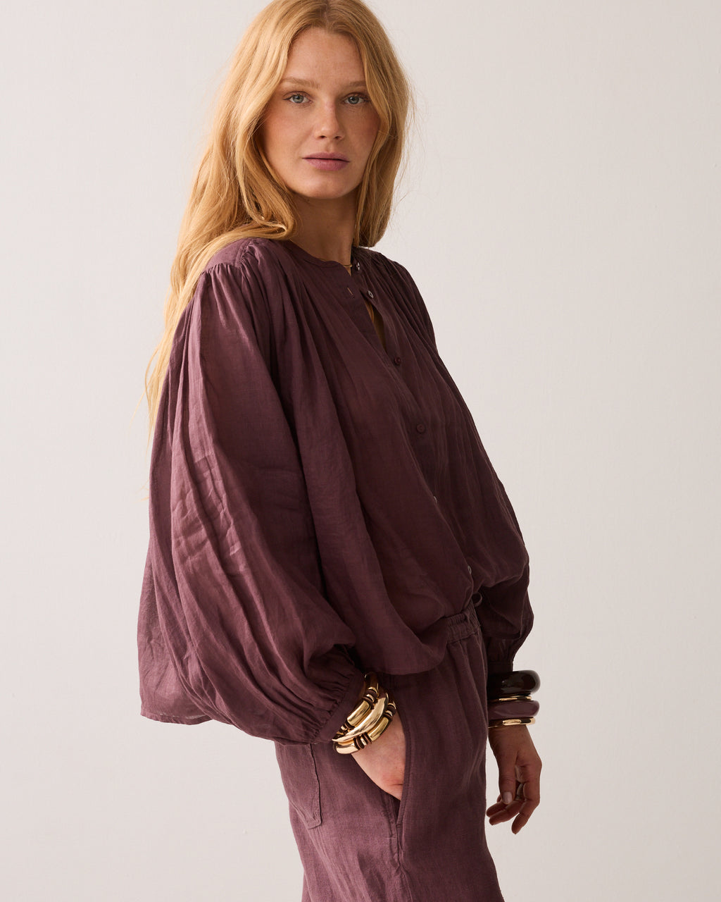 Linnenlook blouse