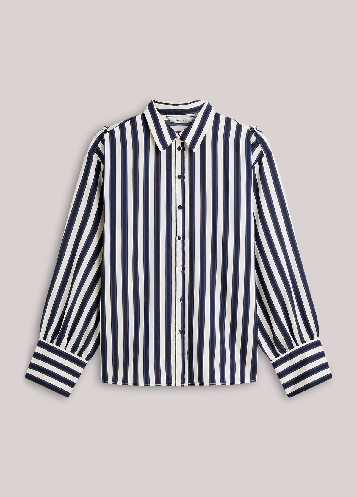 Satin striped blouse