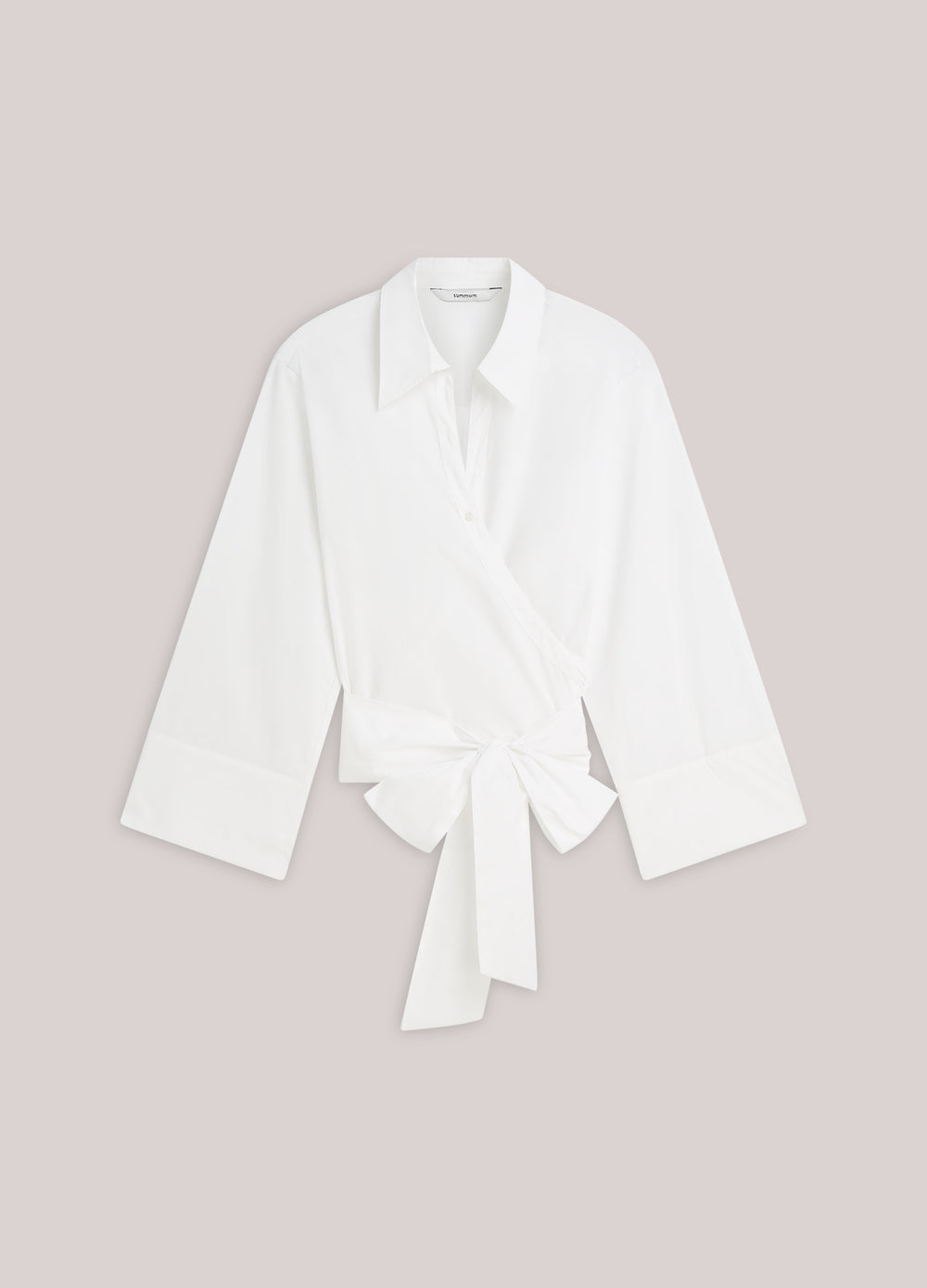 Wrapblouse crispy poplin