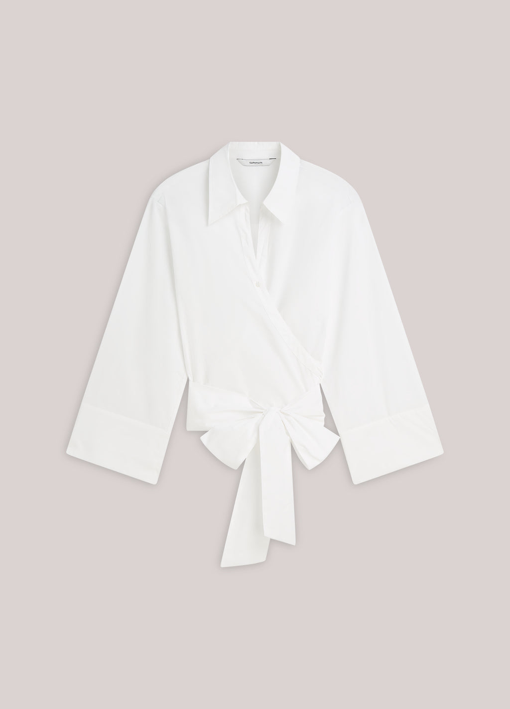 Wrapblouse crispy poplin