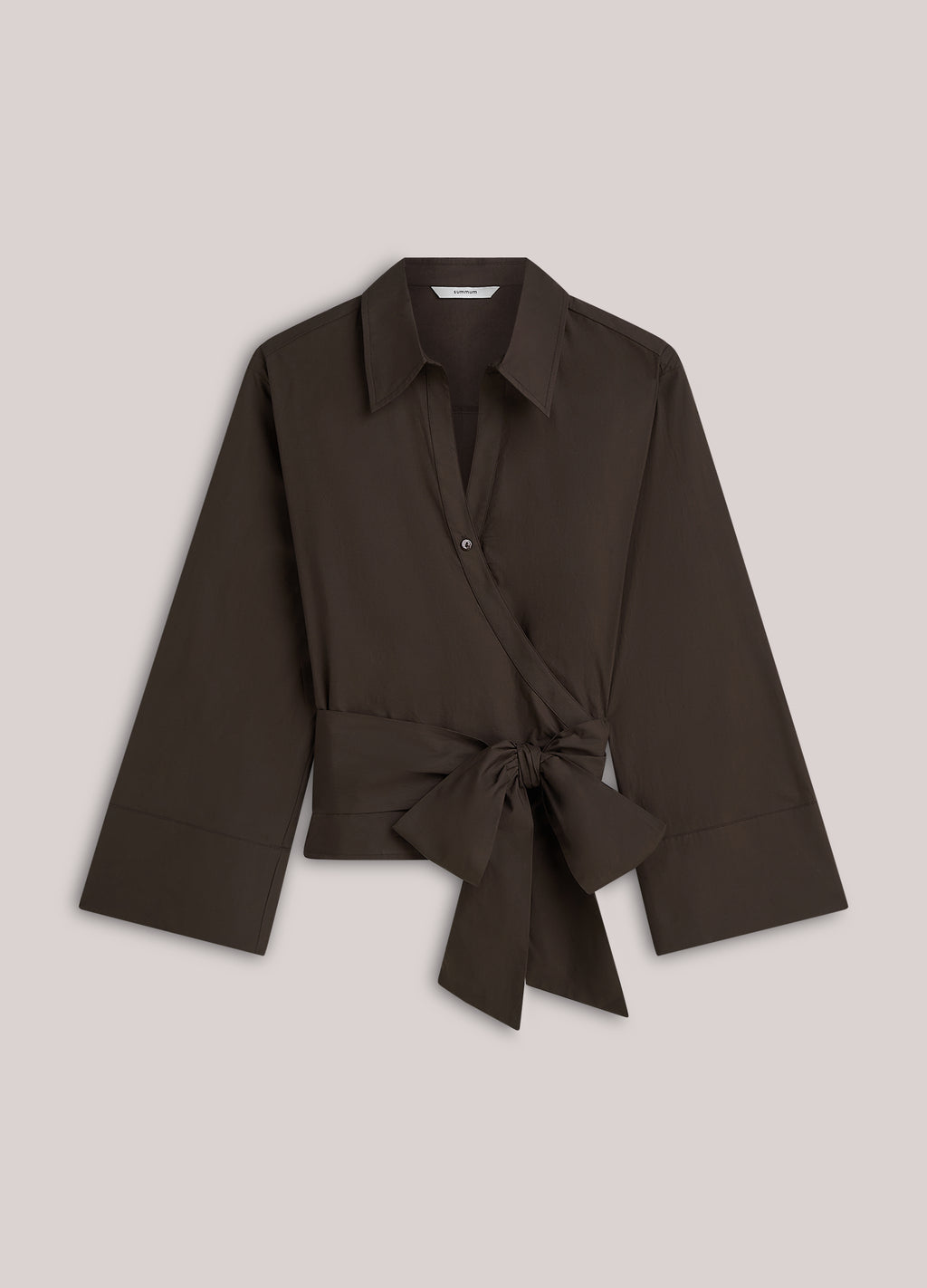Chemisier enveloppant en popeline crispy