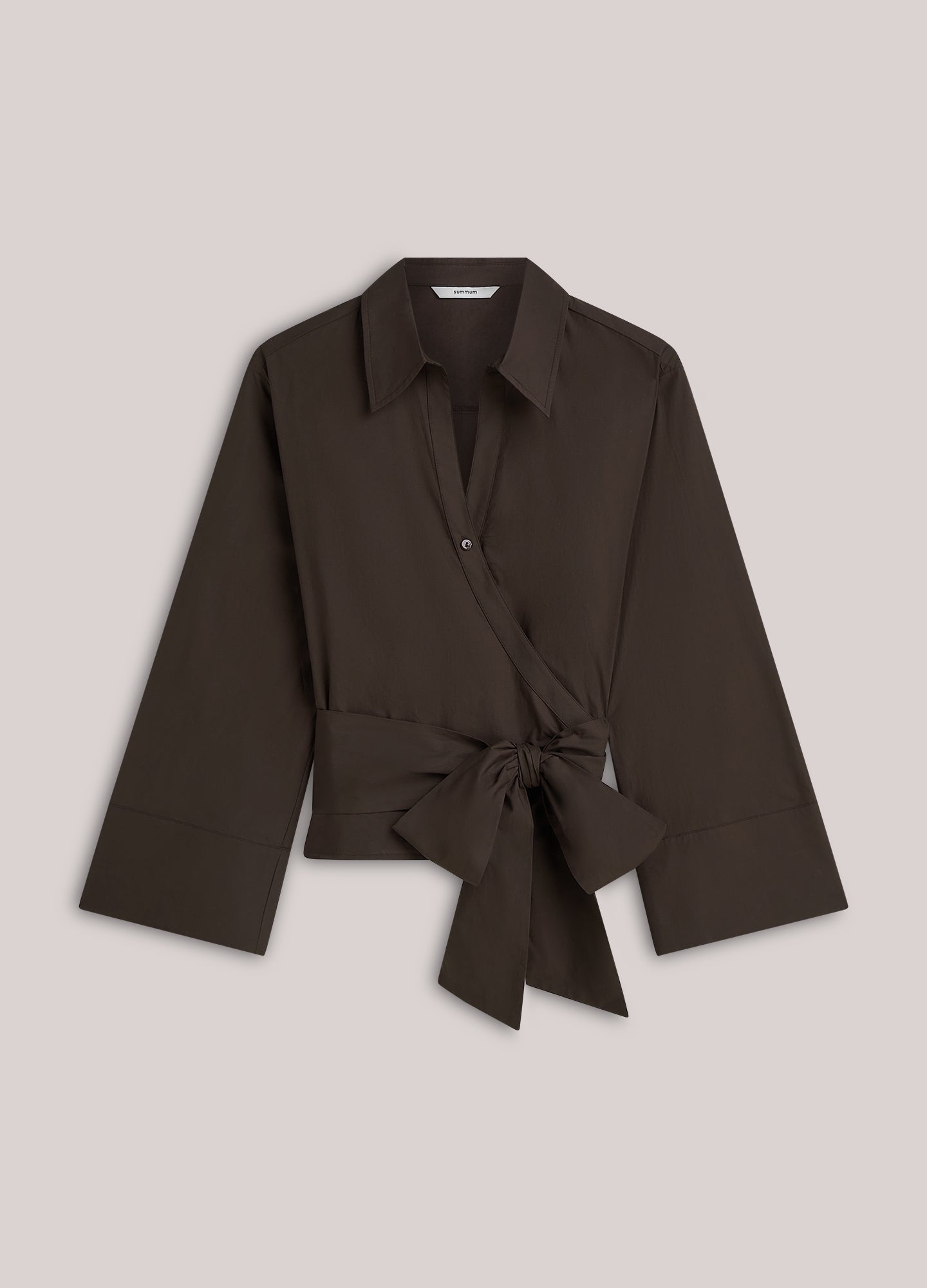 Chemisier enveloppant en popeline crispy