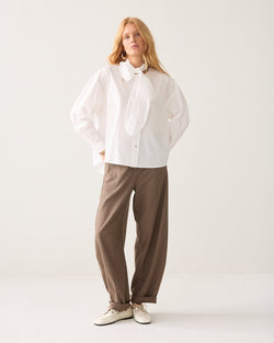 Oversized blouse met strik
