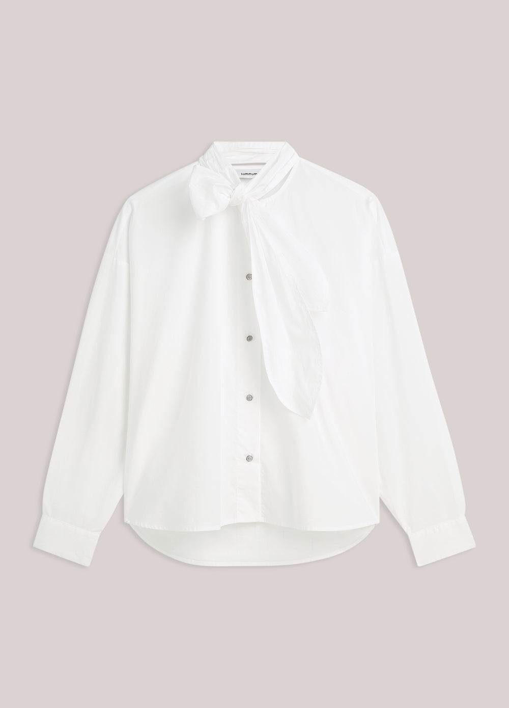 Oversized blouse met strik