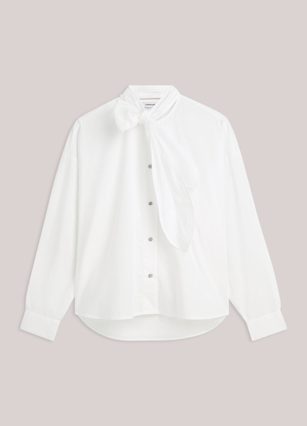 Oversized blouse met strik
