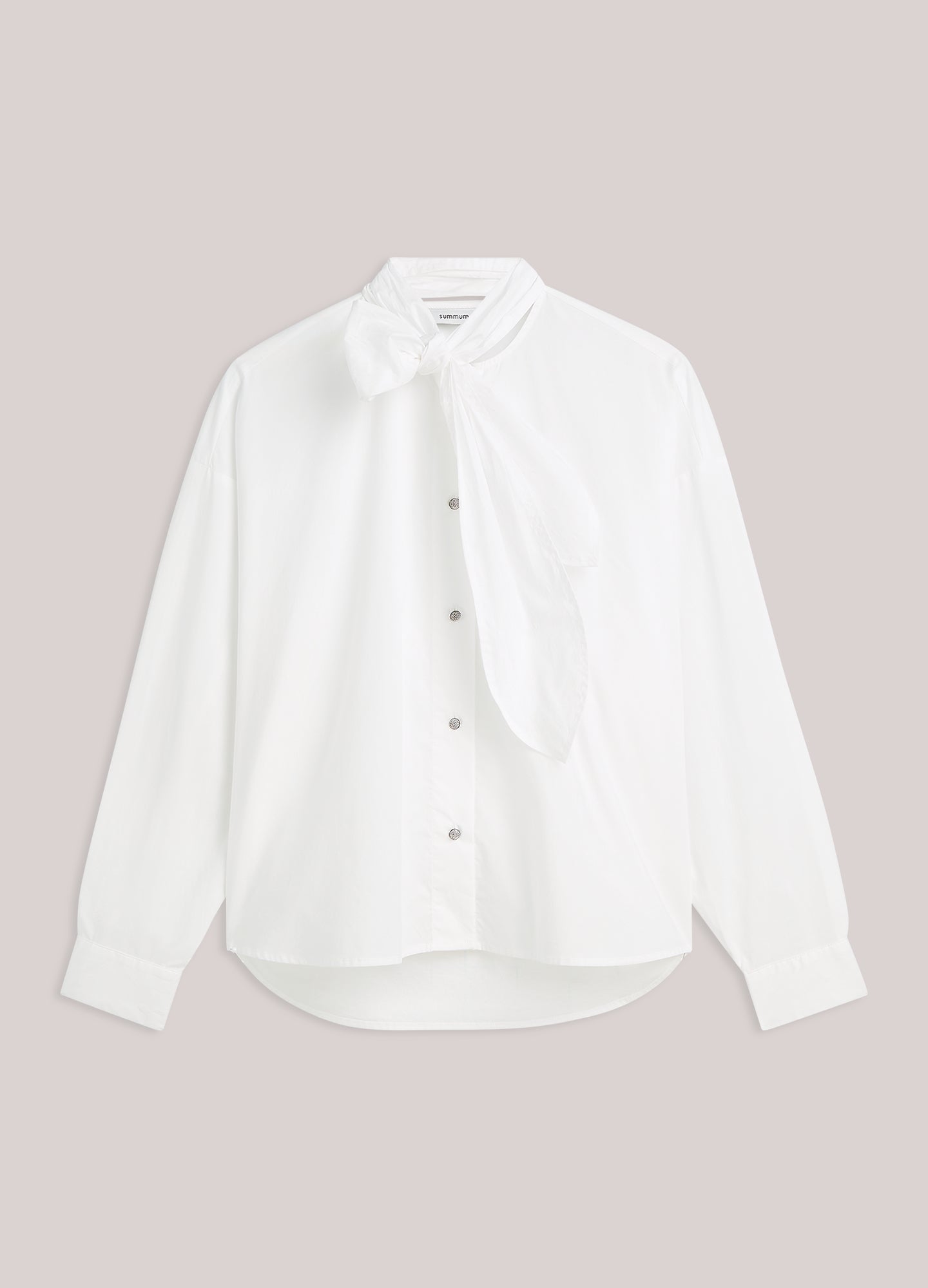 Oversized blouse met strik