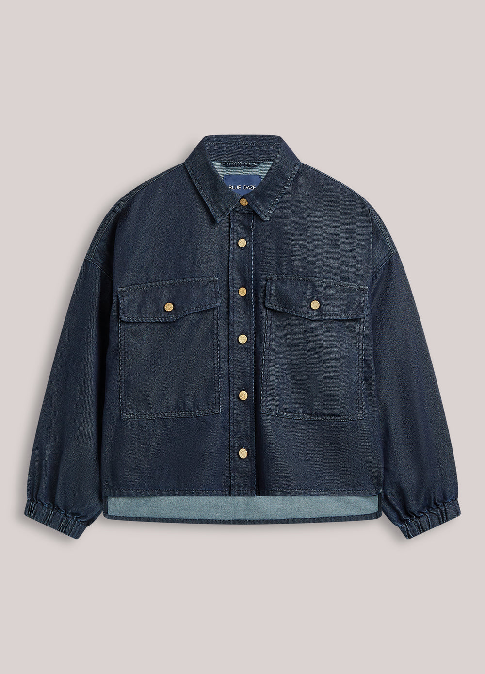 Kimono blouse denim look