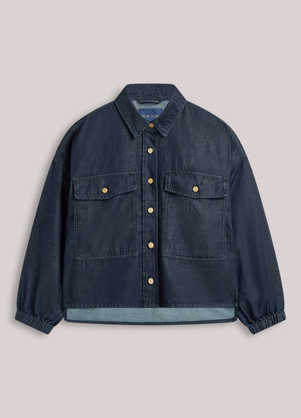 Kimono blouse denim look