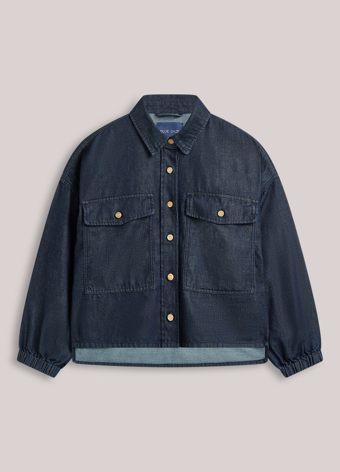 Kimono blouse denim look