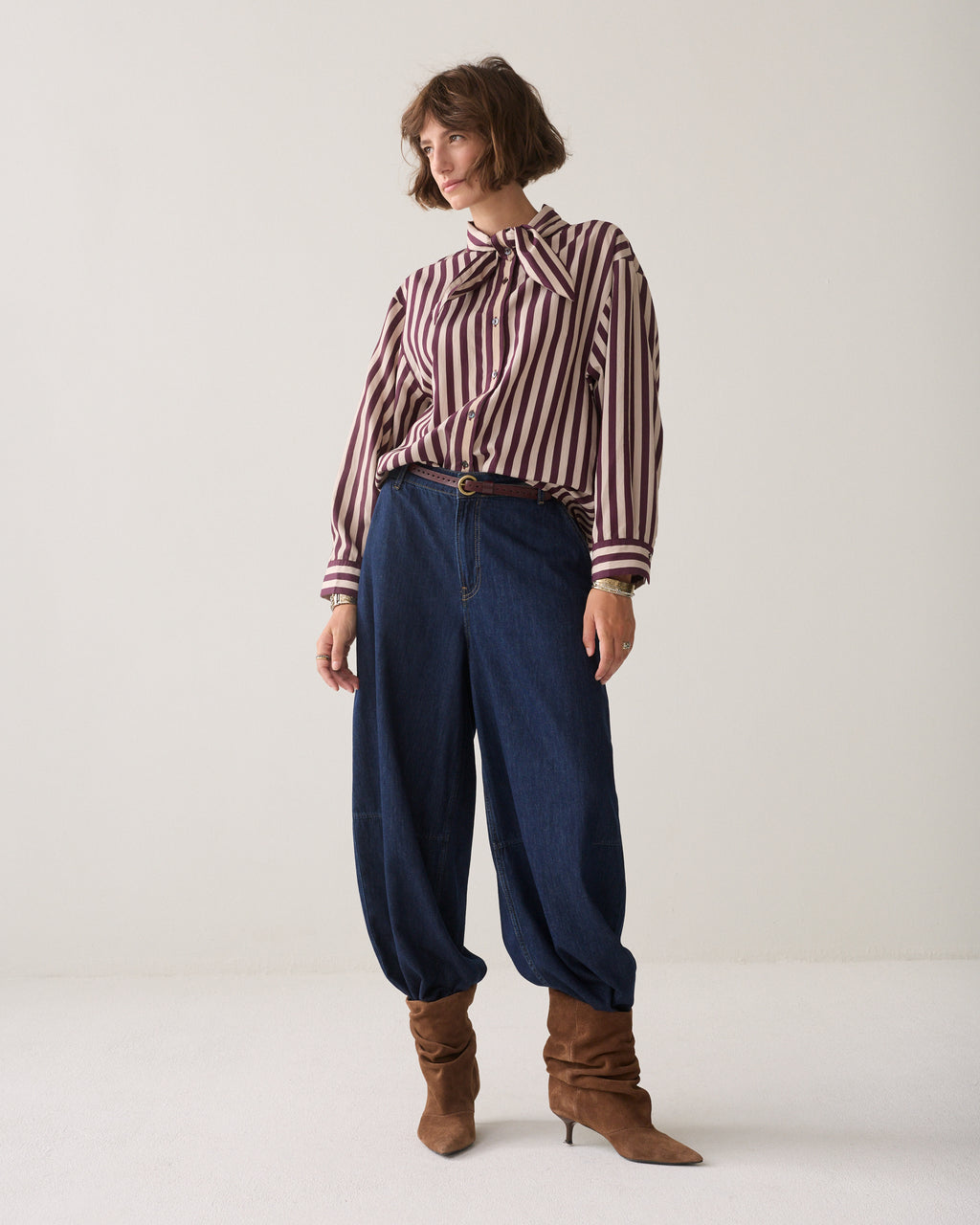 Gestreepte blouse Ecovero