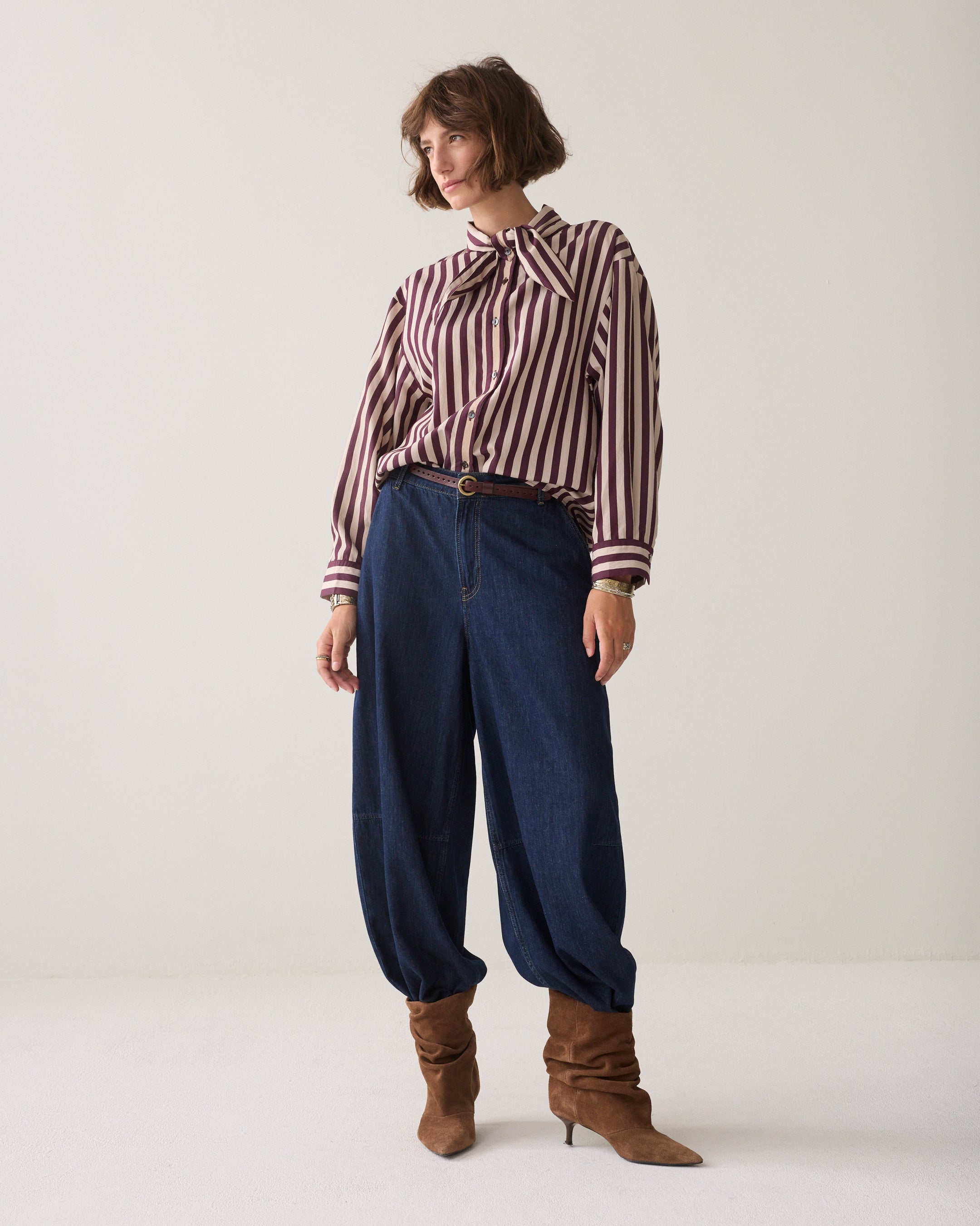 Gestreepte blouse Ecovero