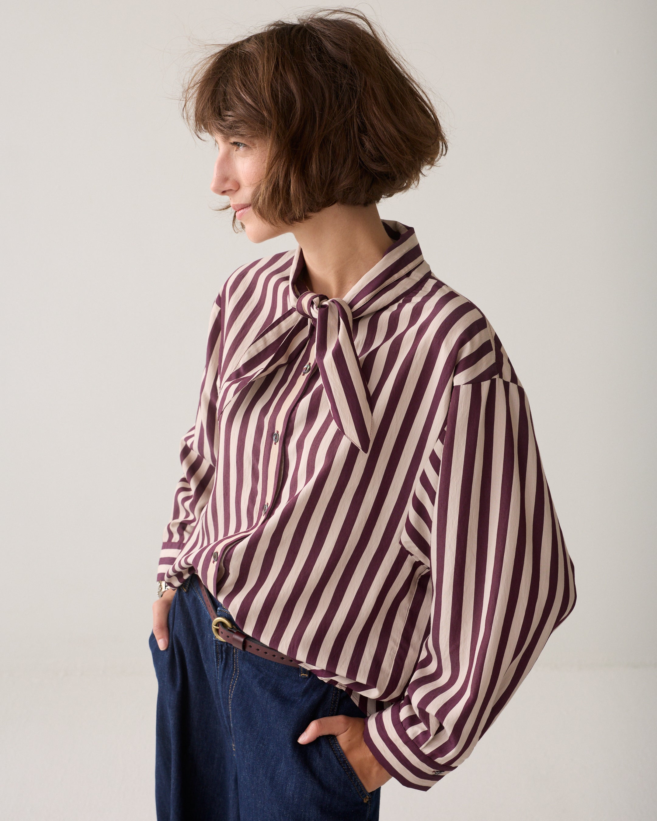 Gestreepte blouse Ecovero