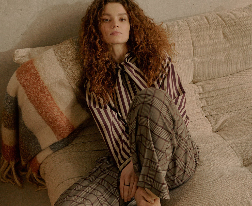 Gestreepte blouse Ecovero