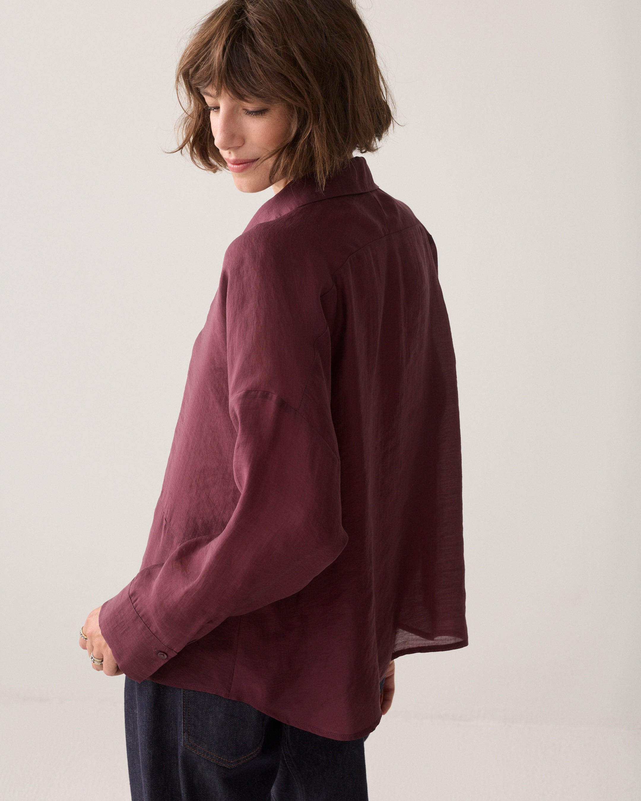 Wear-your-way blouse lyocell