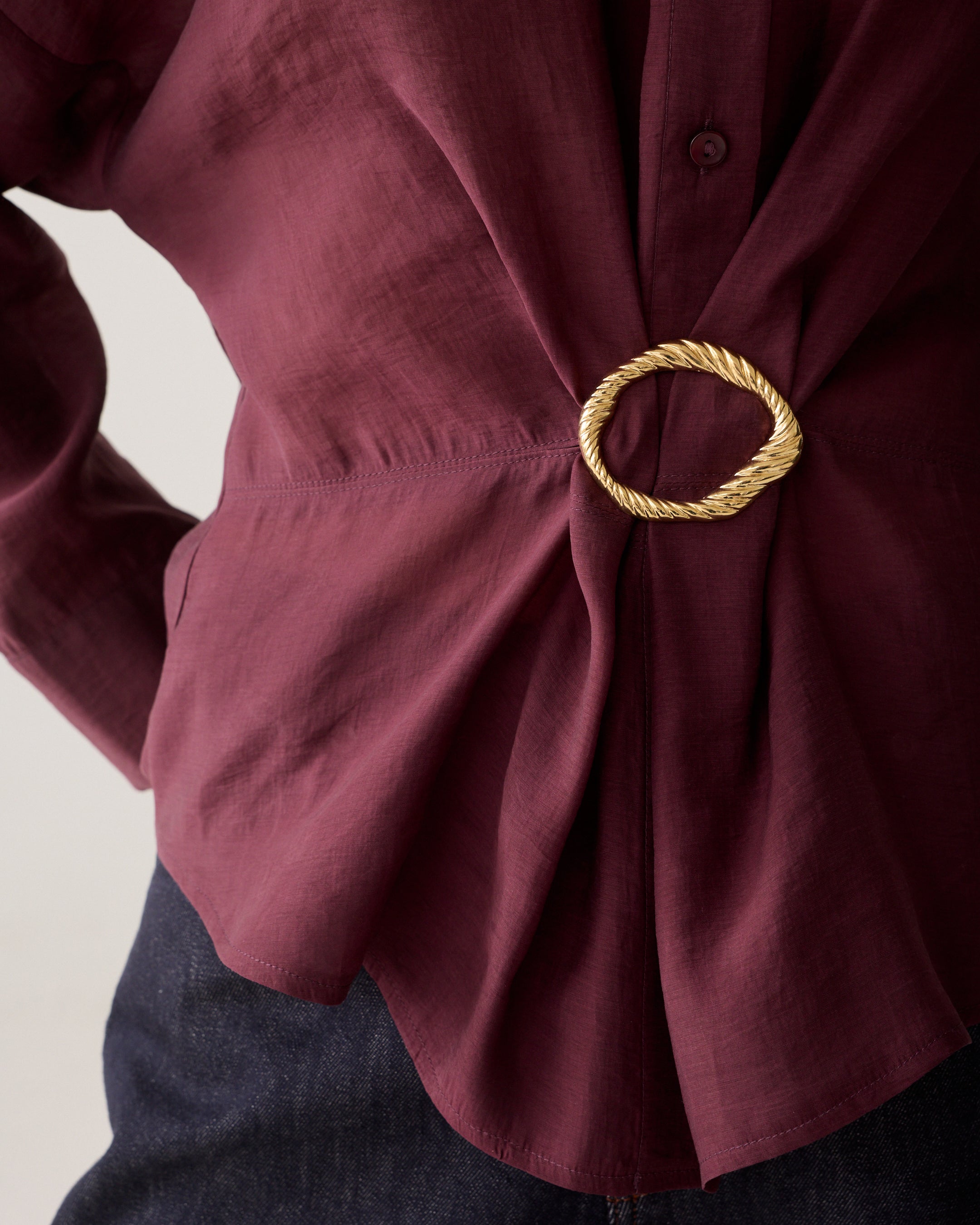 Wear-your-way blouse lyocell
