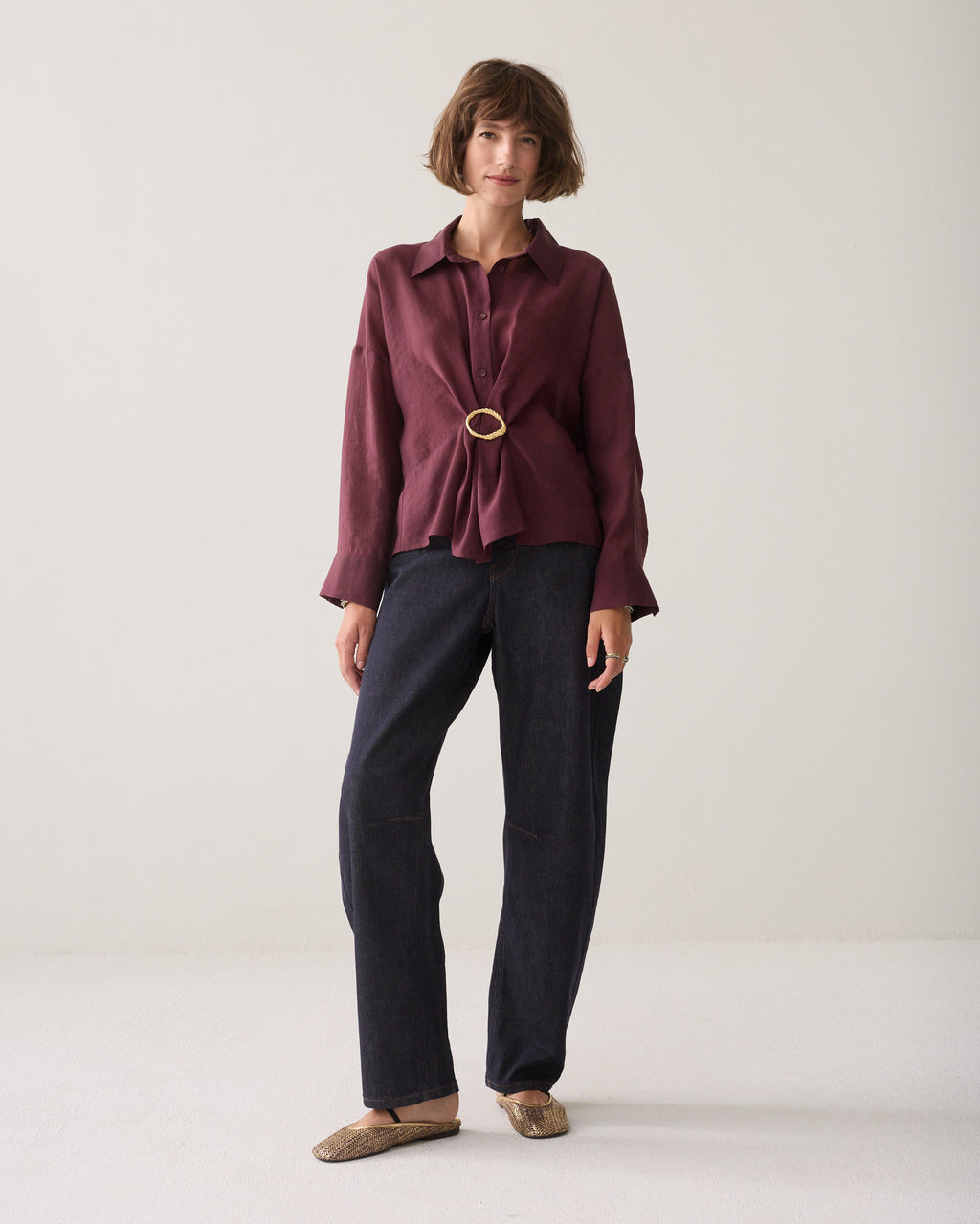 Wear-your-way blouse lyocell