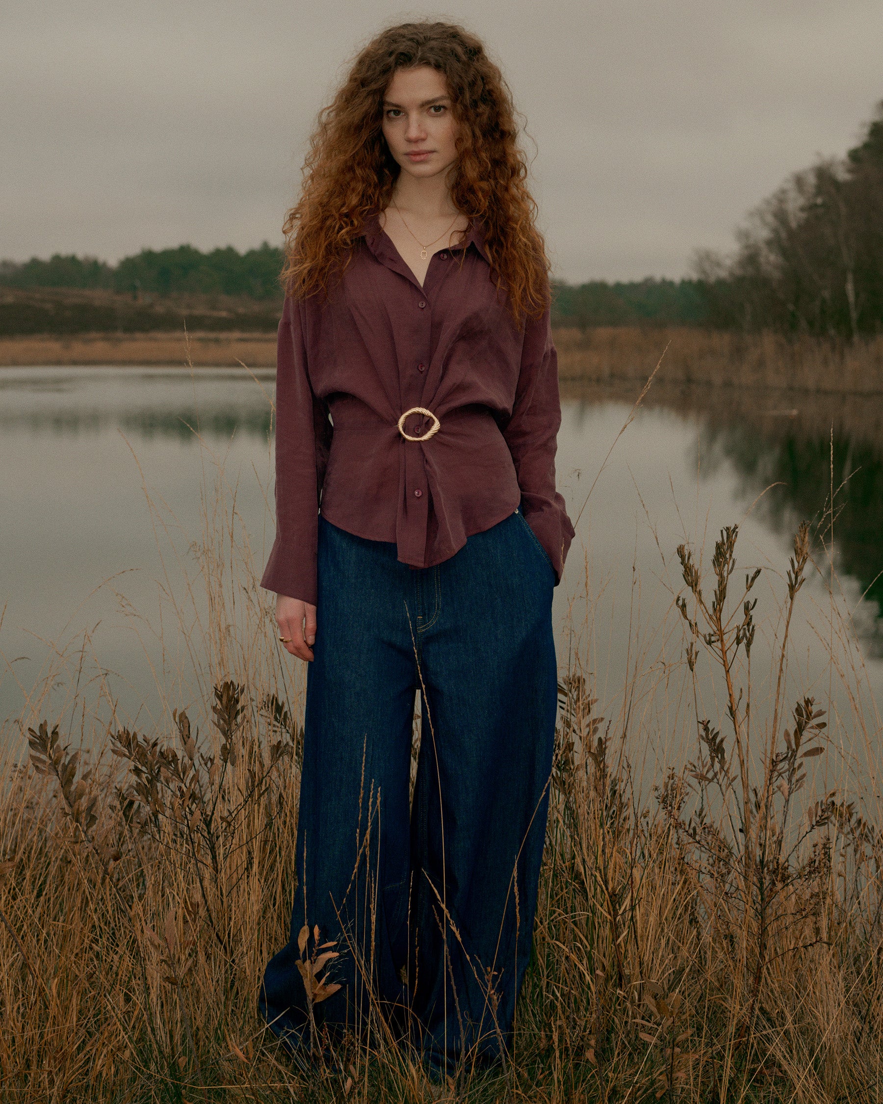 Wear-your-way blouse lyocell
