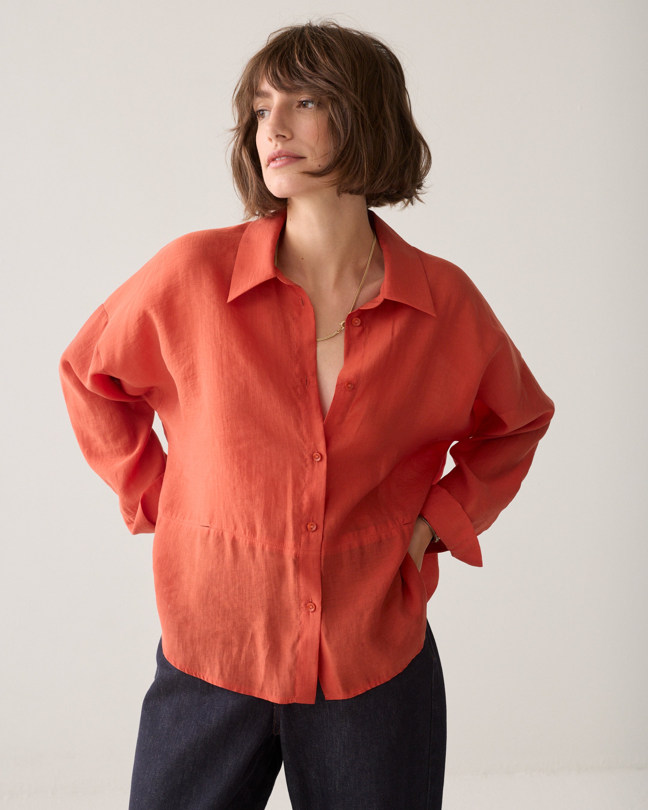 Chemisier « wear-your-way » en lyocell