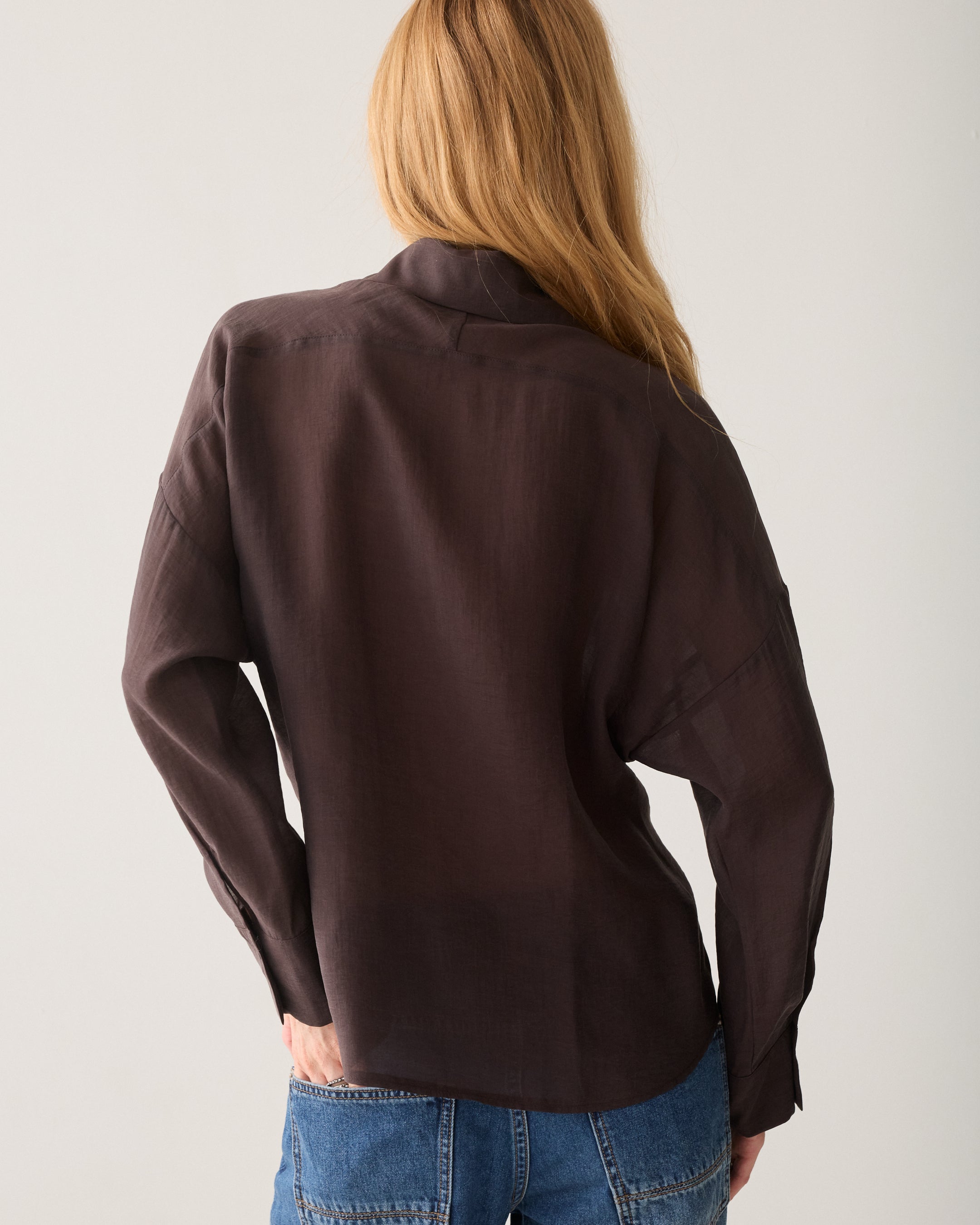 Wear-your-way blouse in lyocell