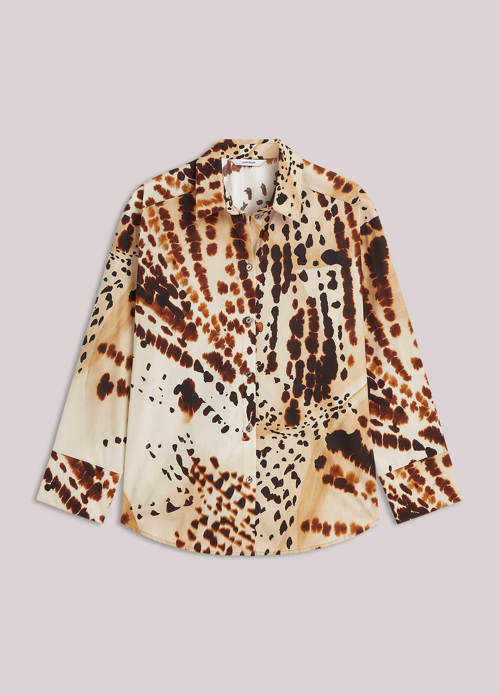 Wear-your-way blouse with animal print