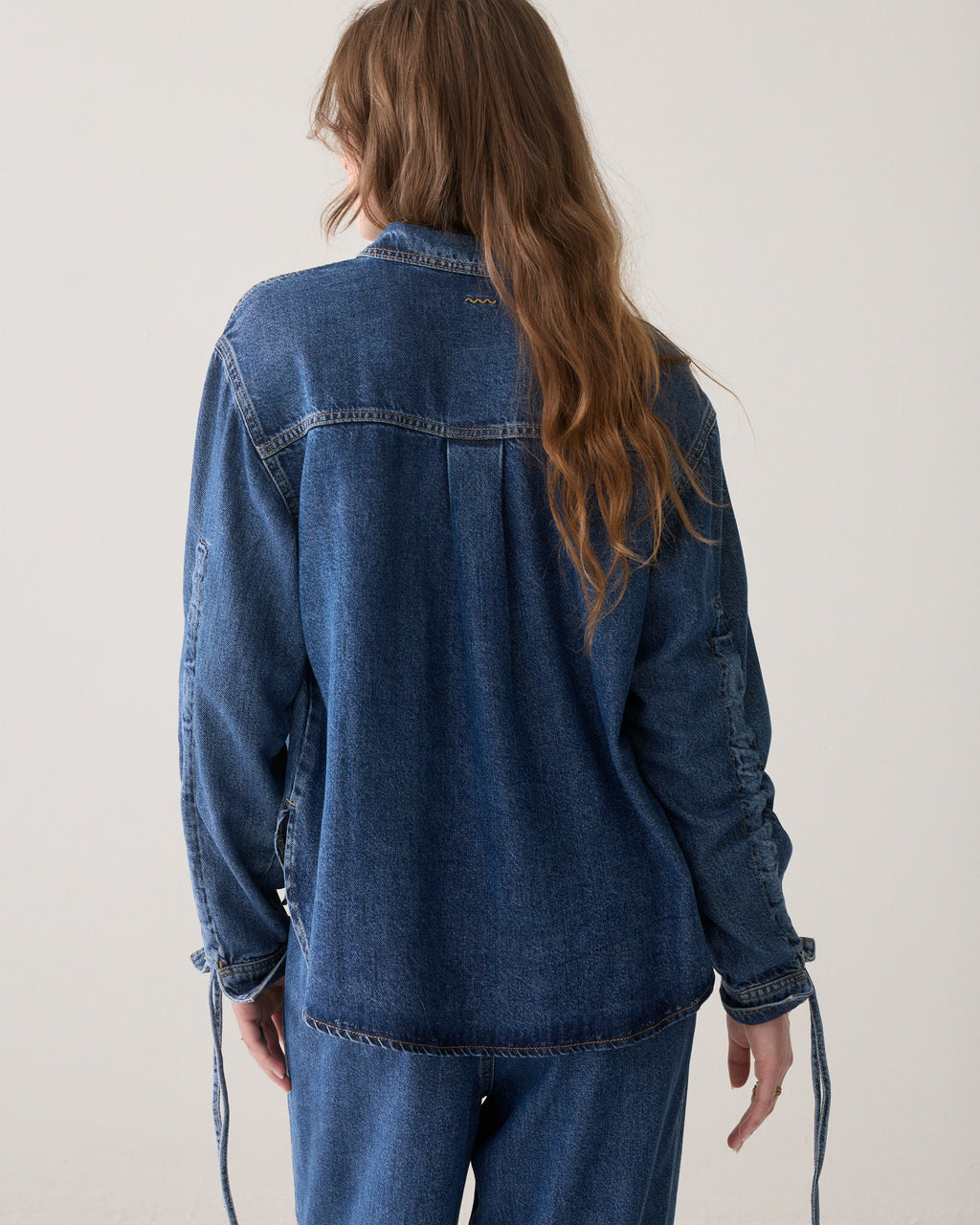 Denim blouse boyfriend fit