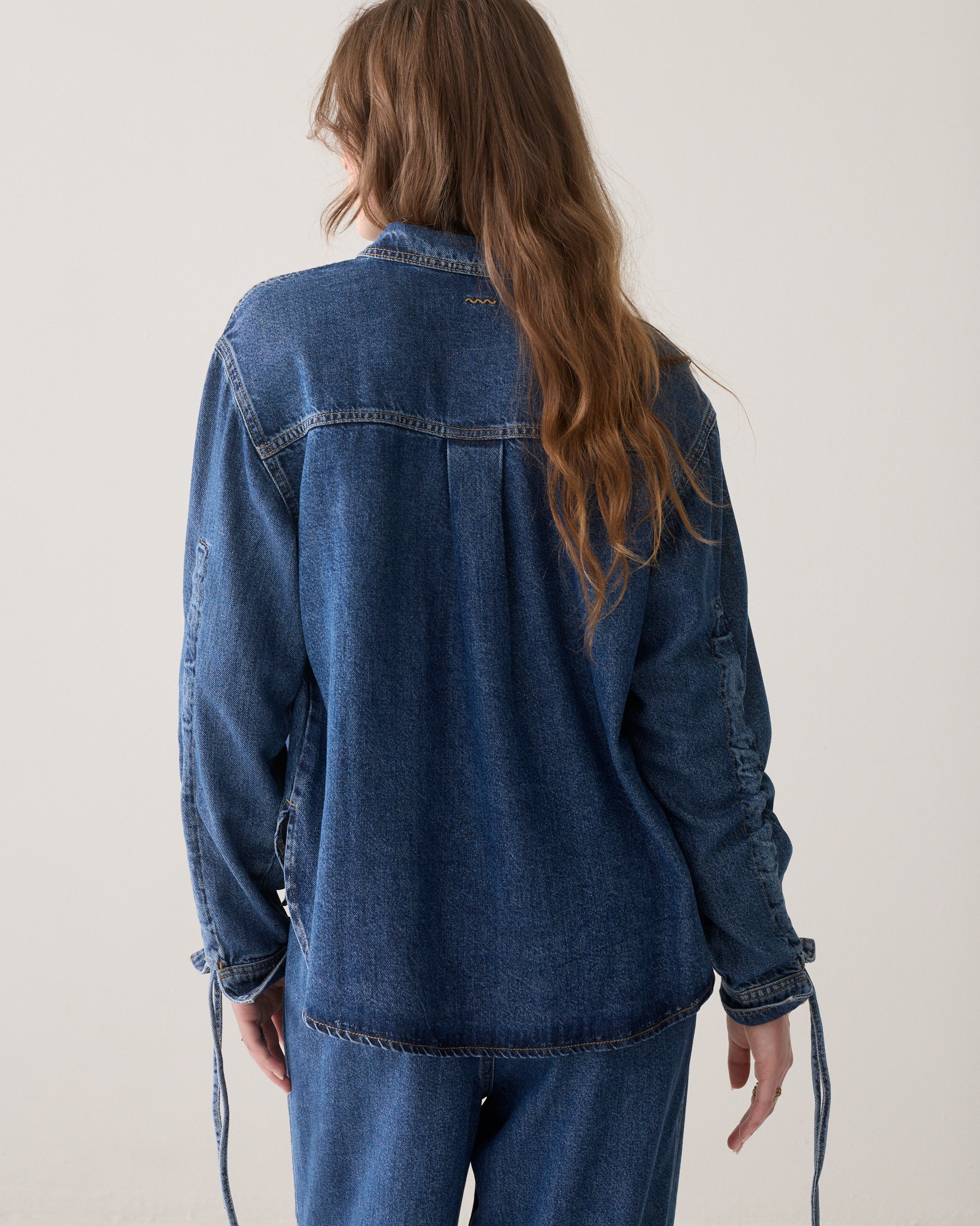 Denim blouse boyfriend fit