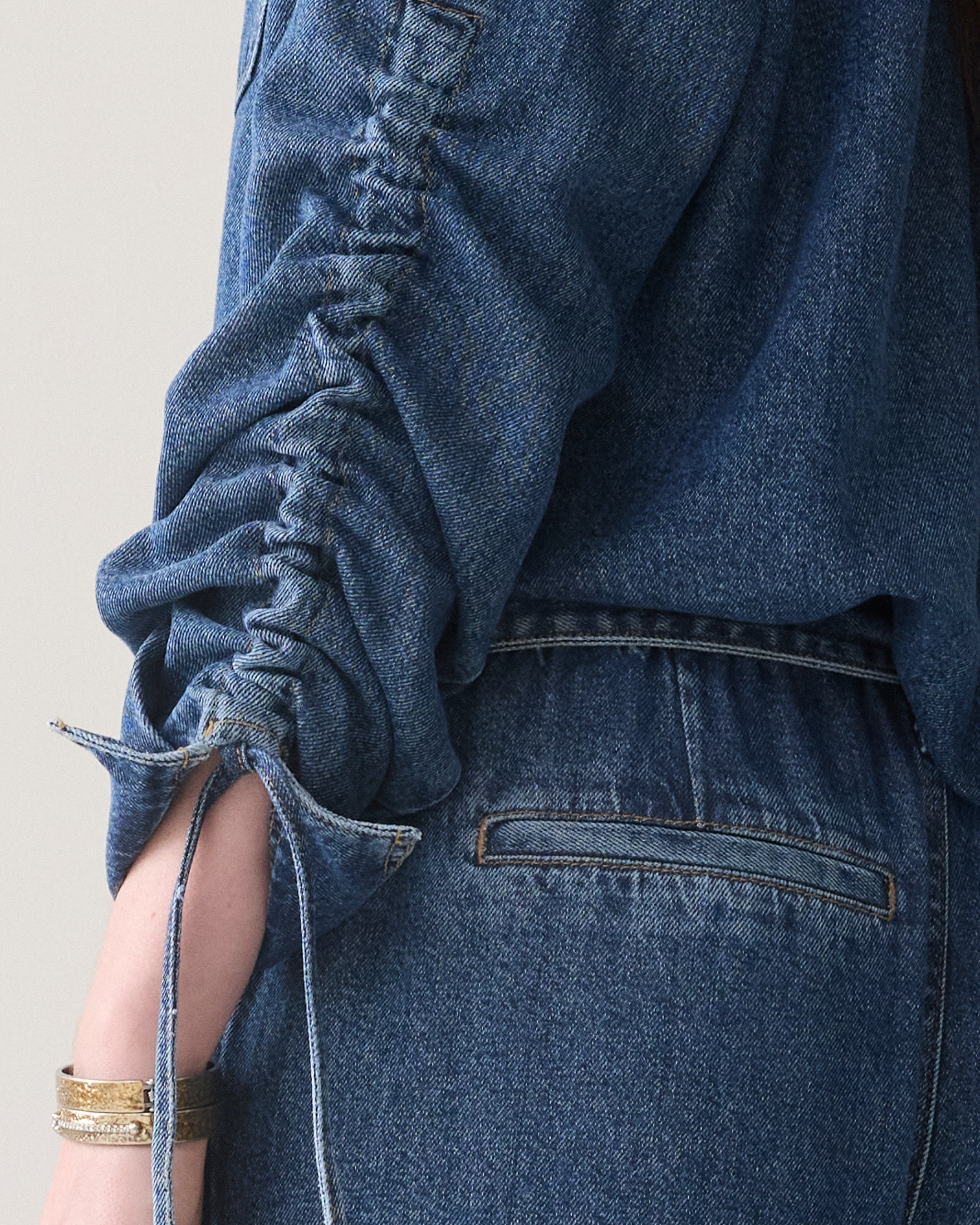 Denim blouse boyfriend fit
