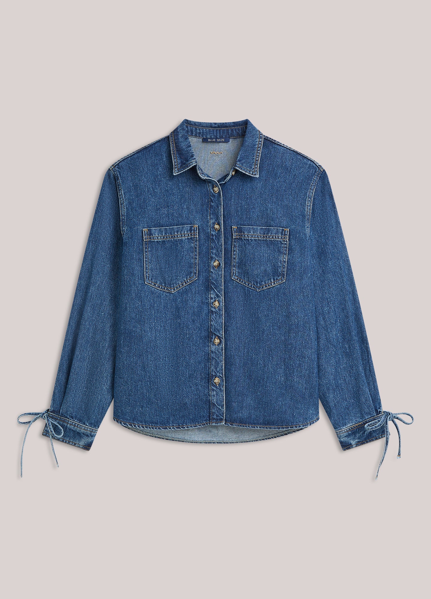 Denim blouse boyfriend fit