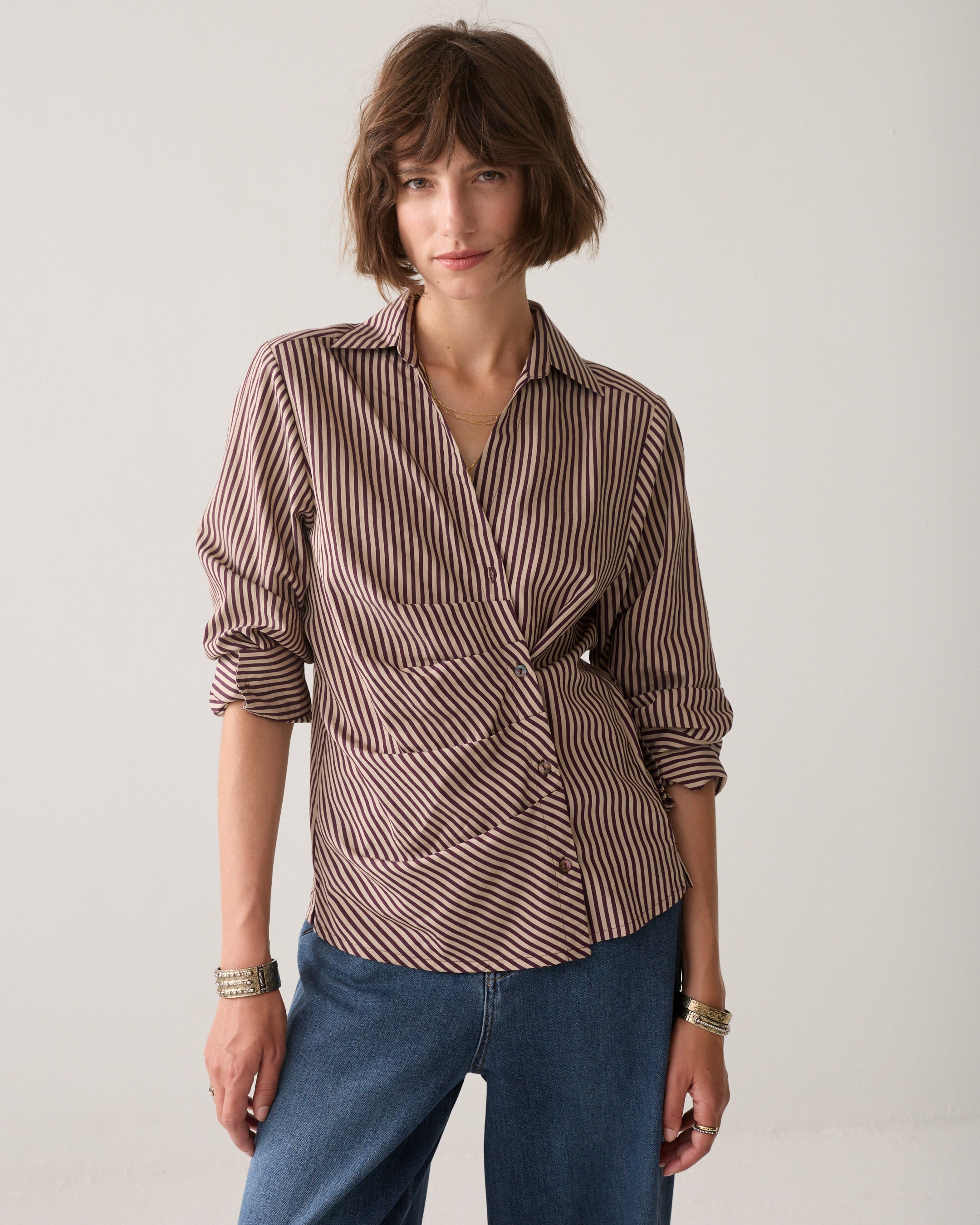 Wear your way-blouse two-tone
