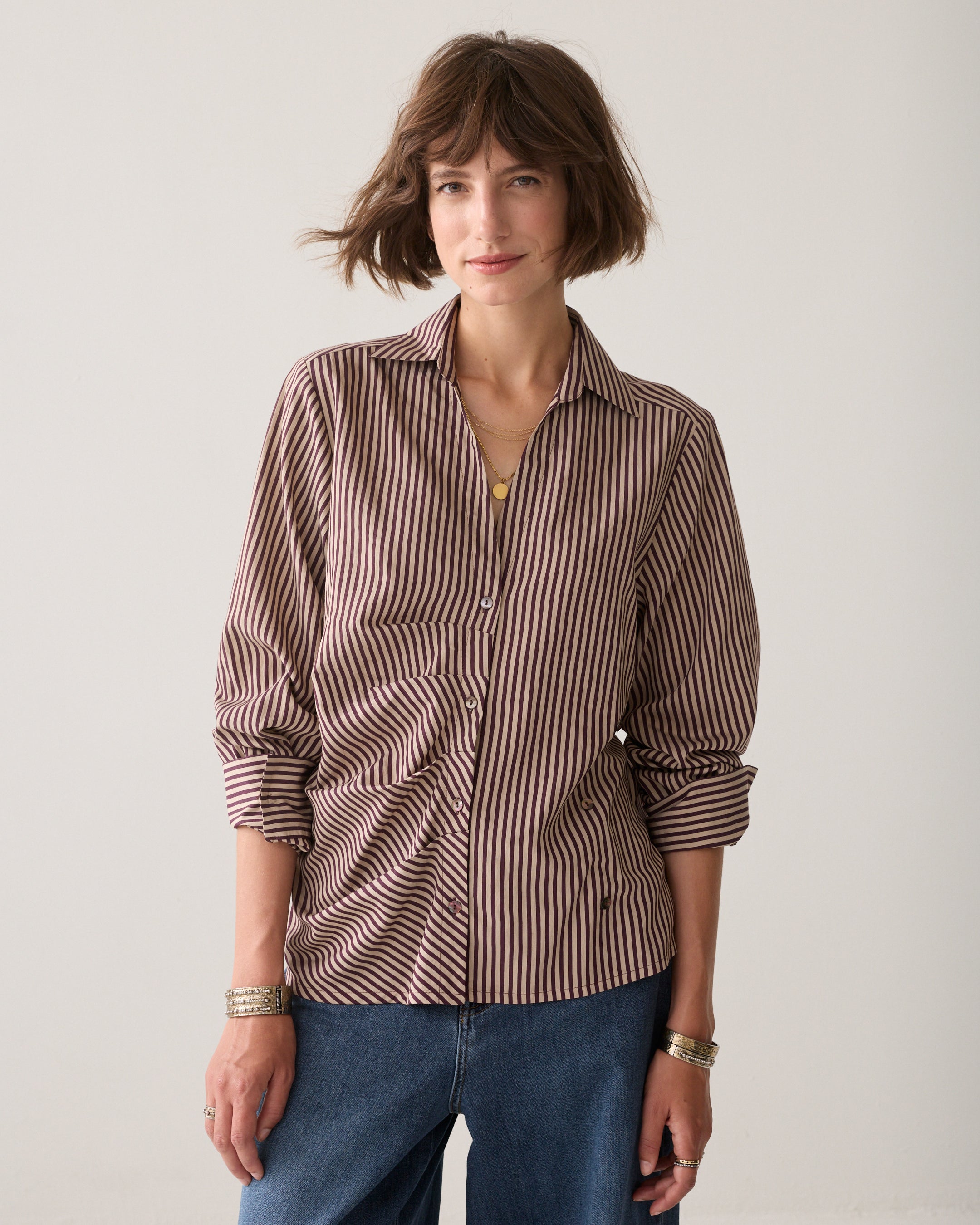 Wear your way-blouse two-tone