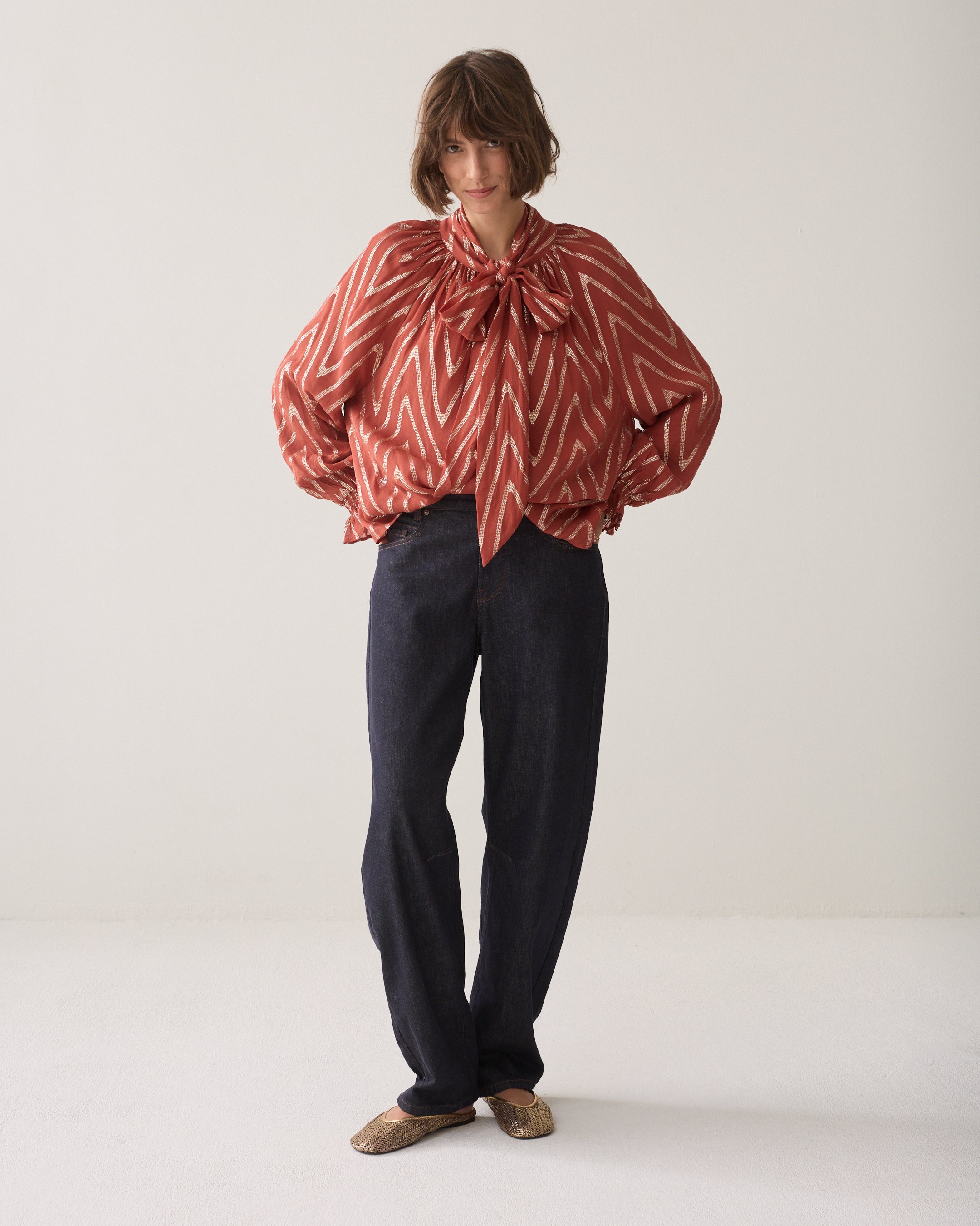 Georgette A-line top