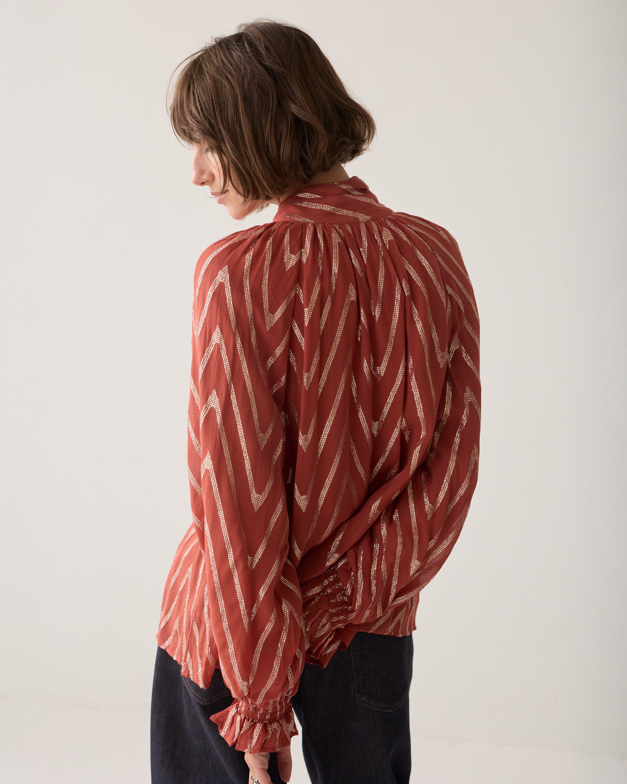 Georgette A-line top