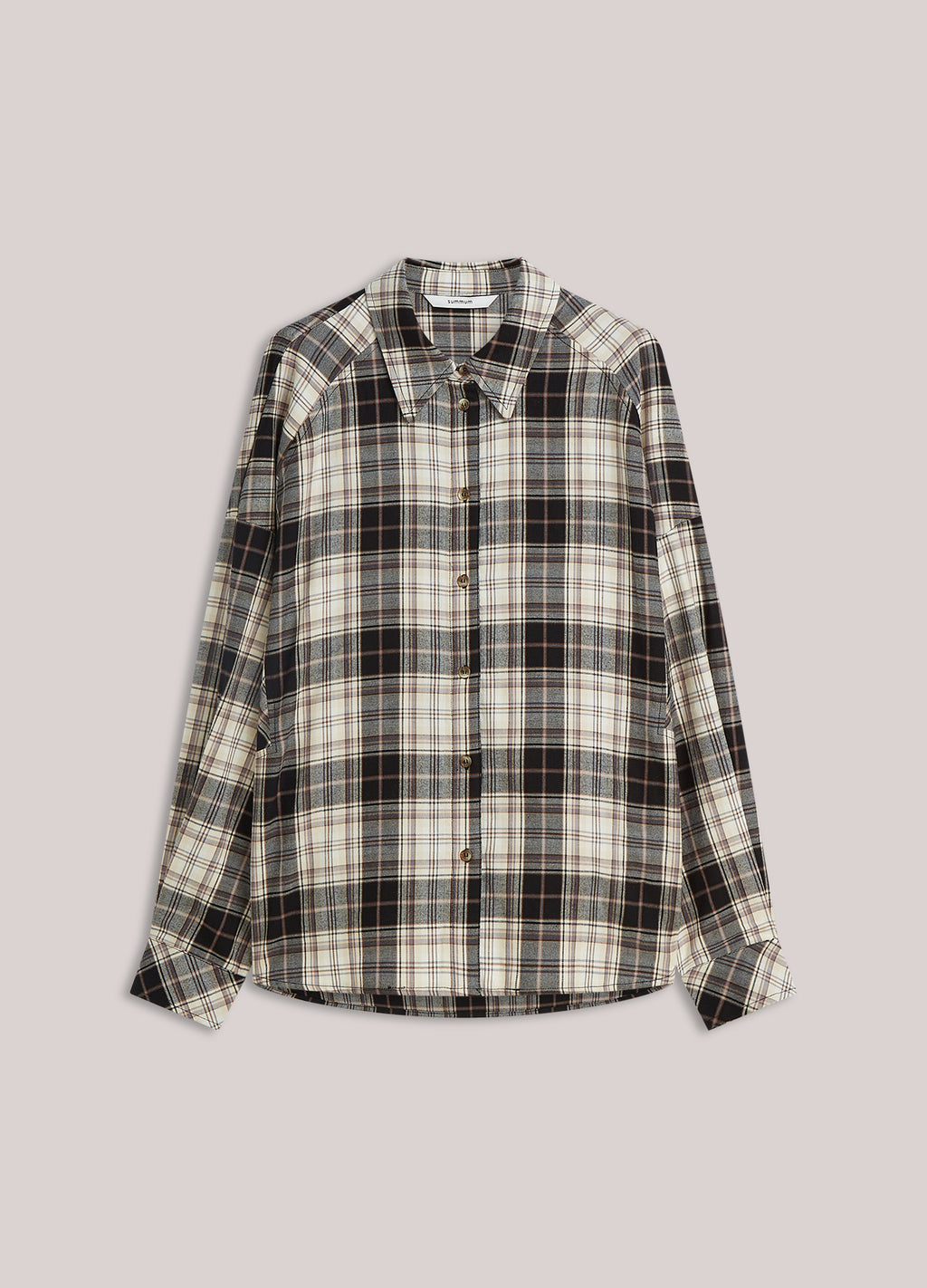 Flanellen ruitjesblouse