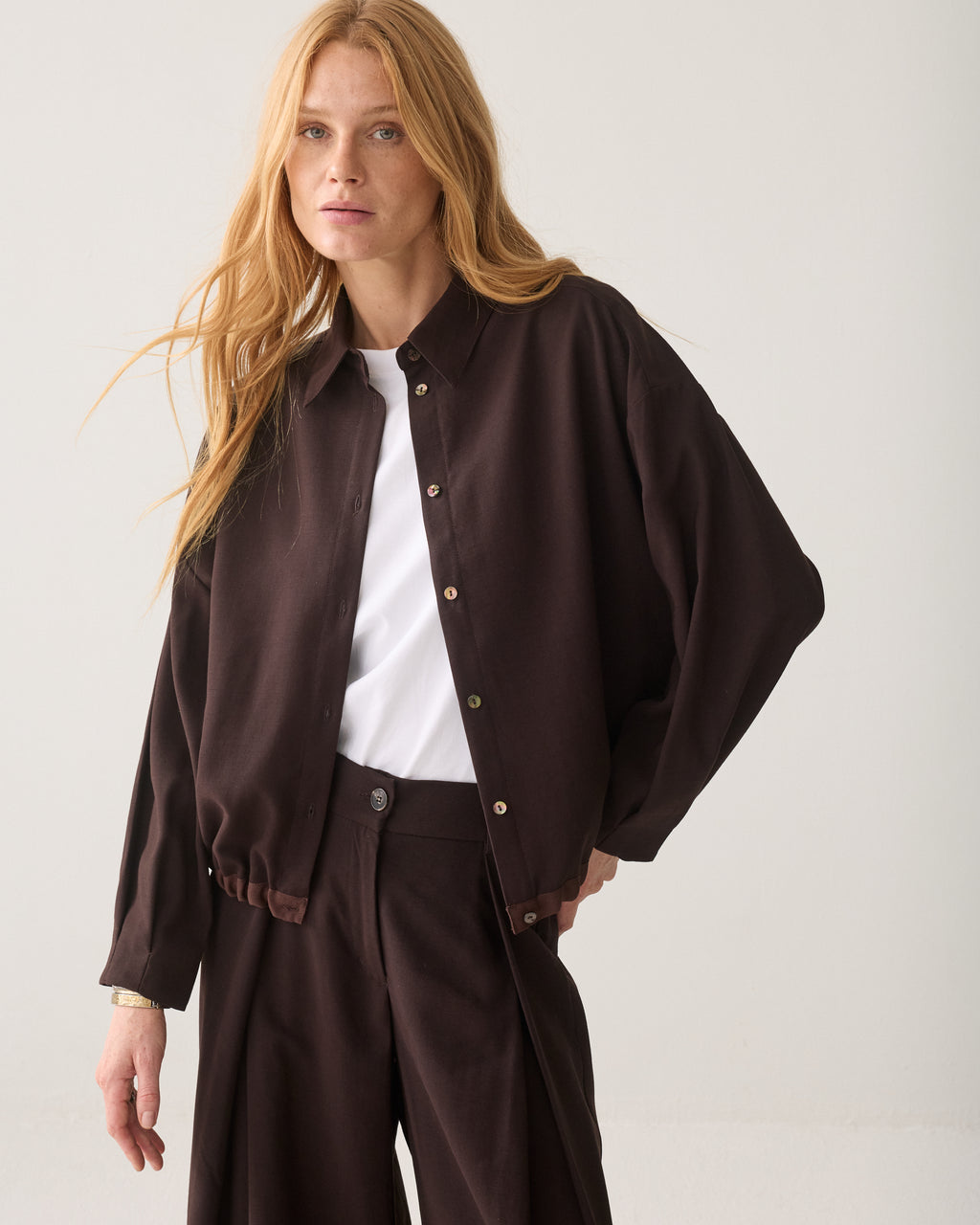 Bluse mit Kordelzug