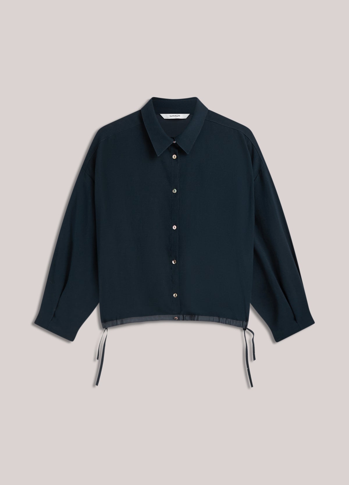 Blouse with drawstring