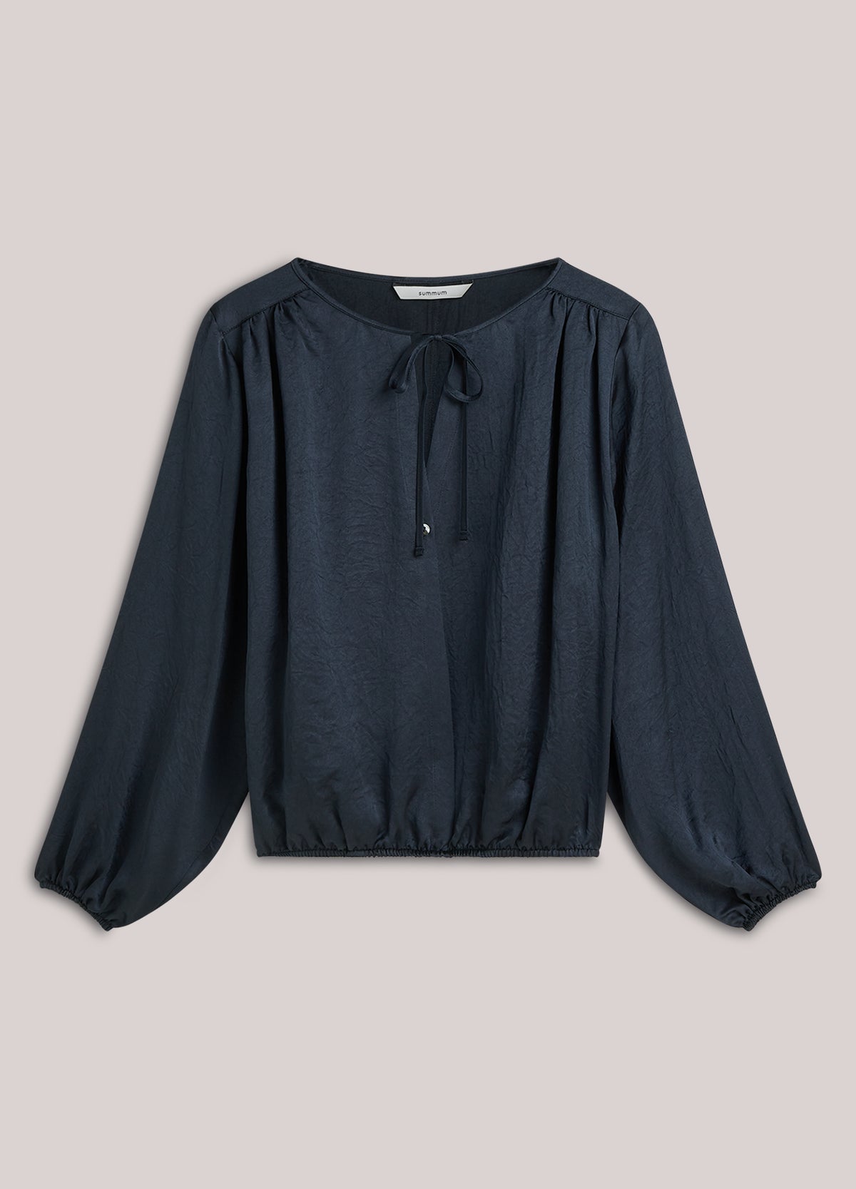 Silky top with bow
