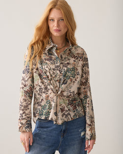 Gobelin-print blouse