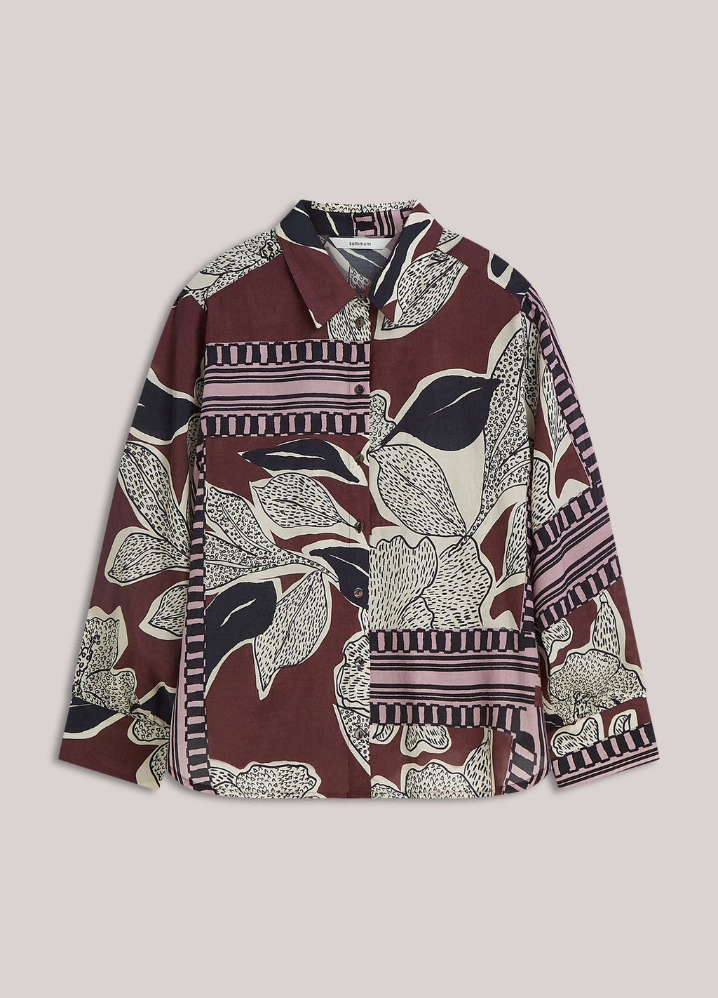 Blouse met sjaalprint