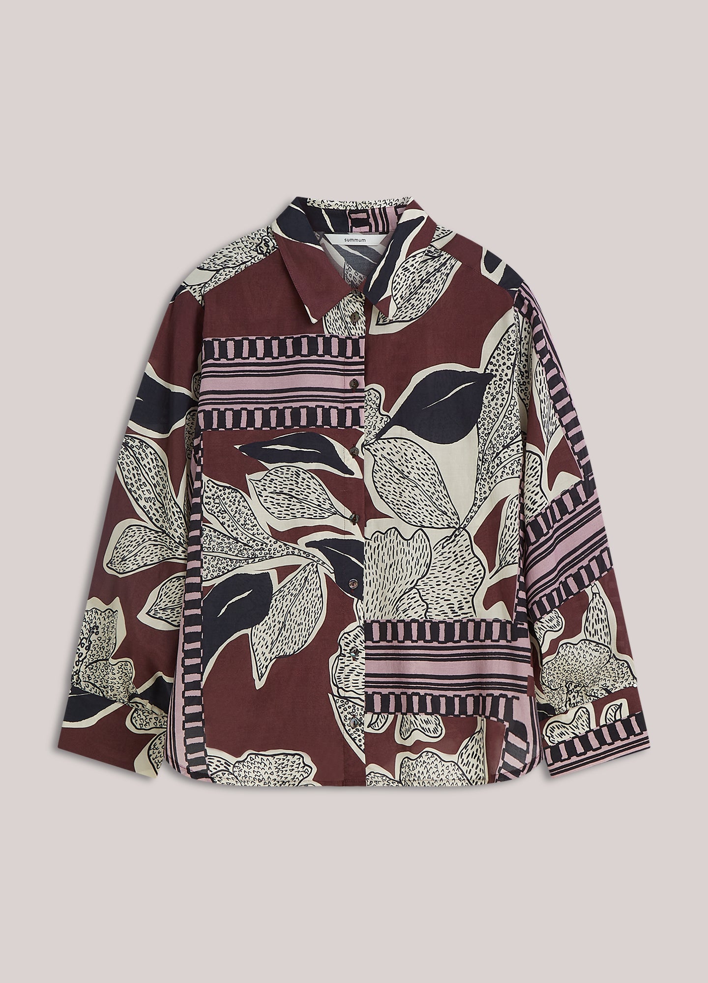 Blouse met sjaalprint