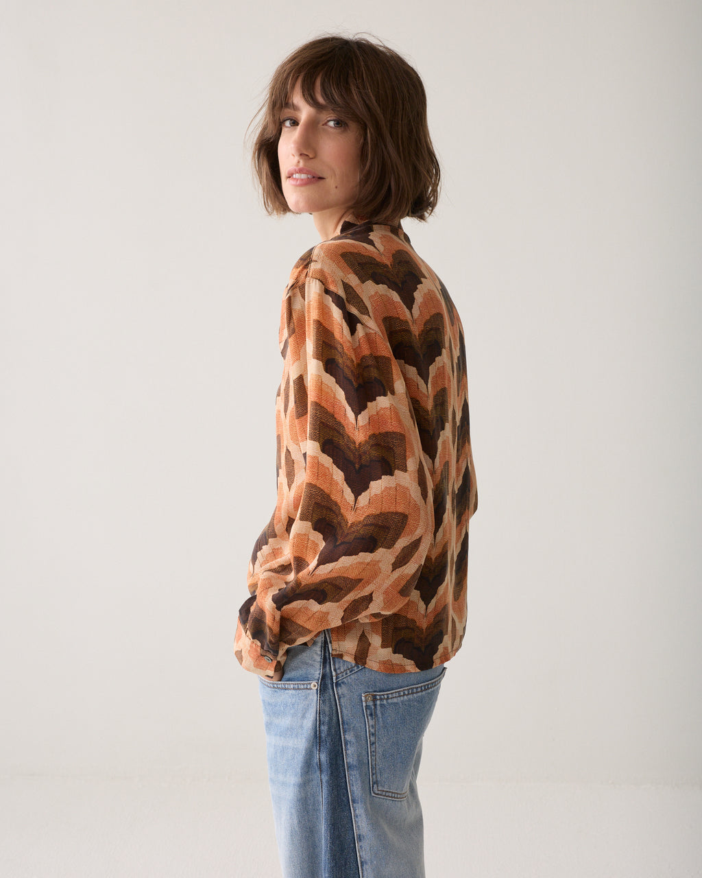 Bluse mit Schleifendetail