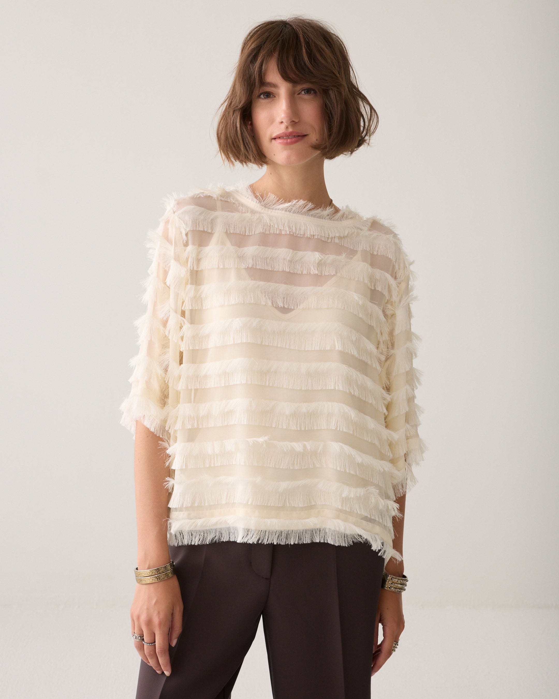 Top with fringing