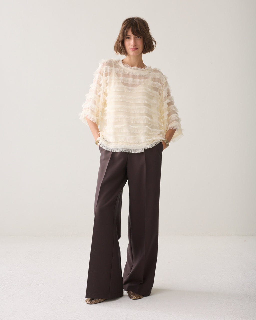 Top with fringing