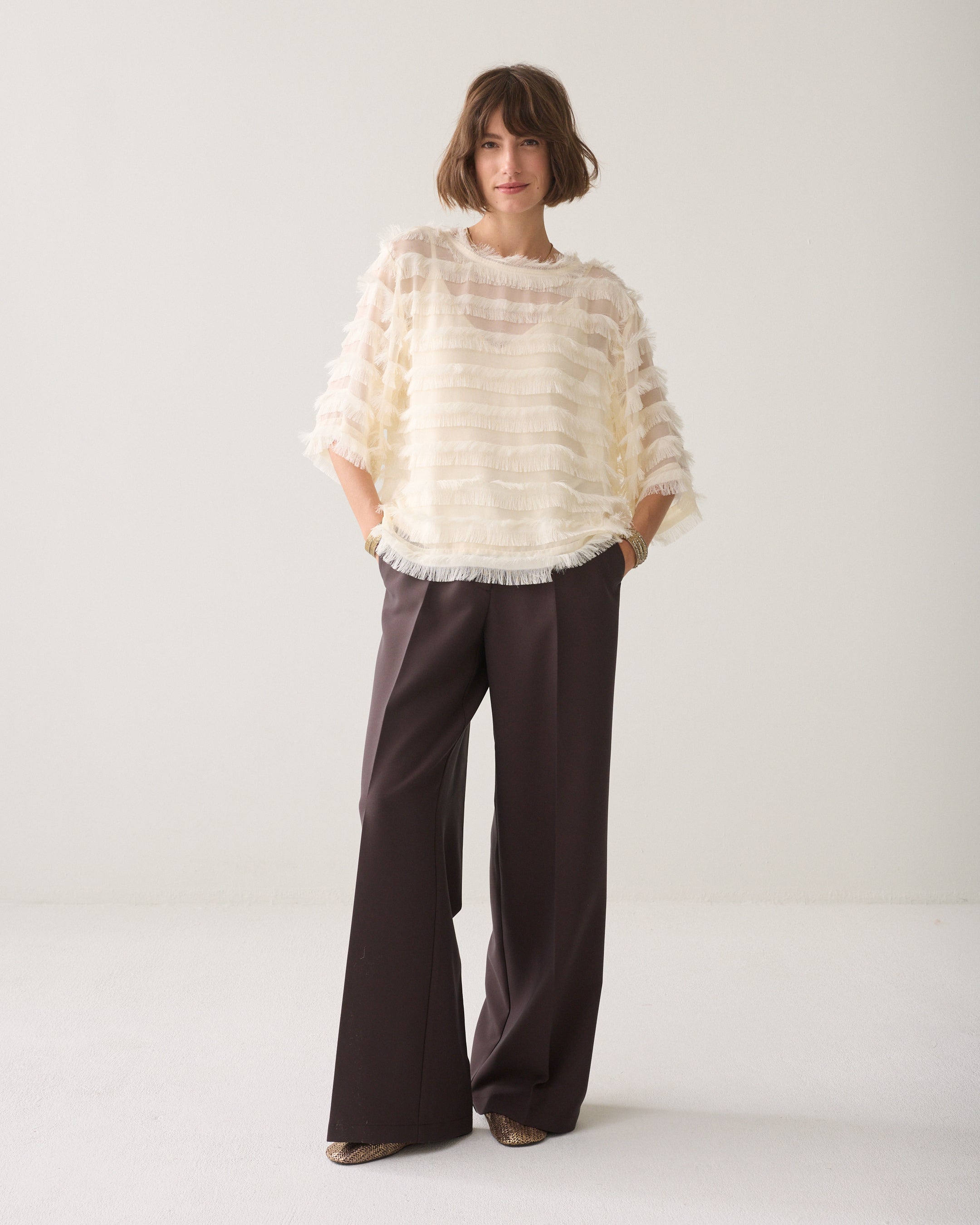 Top with fringing